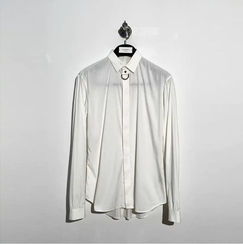 Dior Dior Men's Long Sleeve Shirt in White 0089 Size US M / EU 48-50 / 2 - 1 Thumbnail