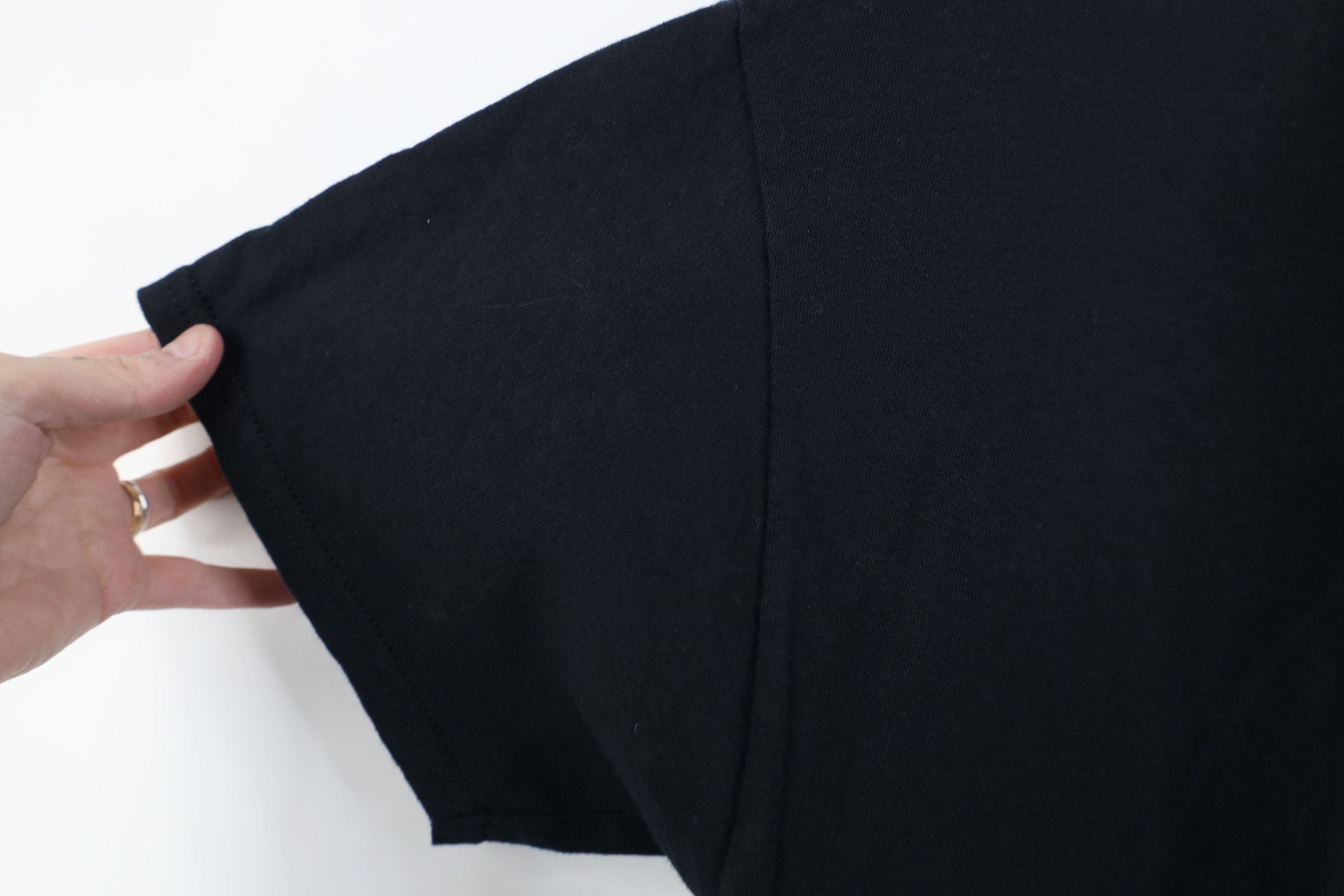 Vintage Vintage 90s Y2K Streetwear Faded Blank Cotton T-Shirt Black Size US M / EU 48-50 / 2 - 7 Thumbnail