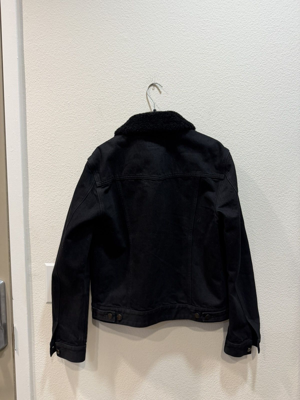 Saint Laurent Paris Shearling Collar Denim Trucker Jacket M Size US M / EU 48-50 / 2 - 4 Thumbnail