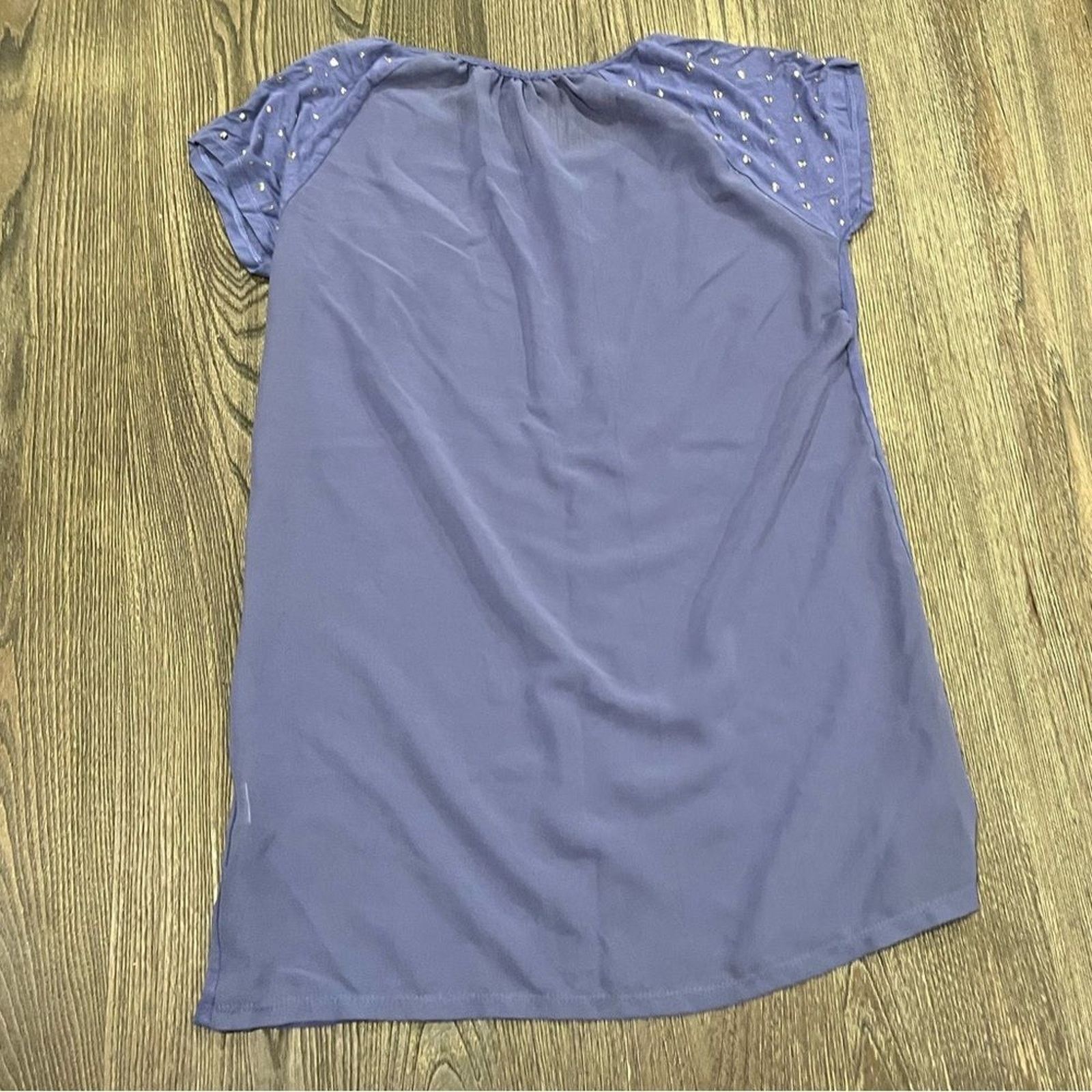 Vintage Kristin Marie Top Short Cap Sleeve Round Neck Pullover Sz L Size L / US 10 / IT 46 - 2 Thumbnail