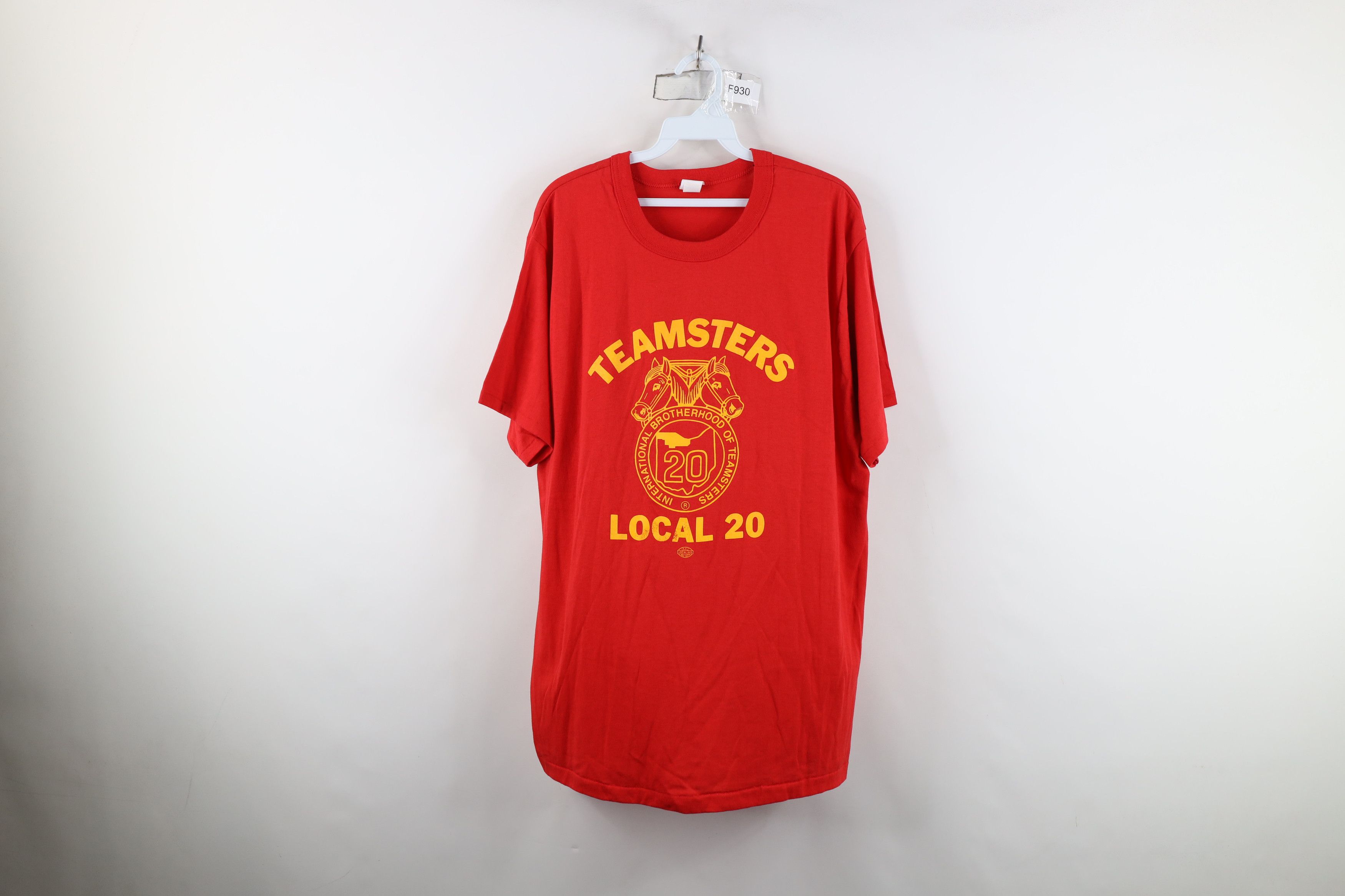 Vintage Vintage 70s Teamsters Local 20 Short Sleeve T-Shirt USA Size US XXL / EU 58 / 5 - 1 Thumbnail