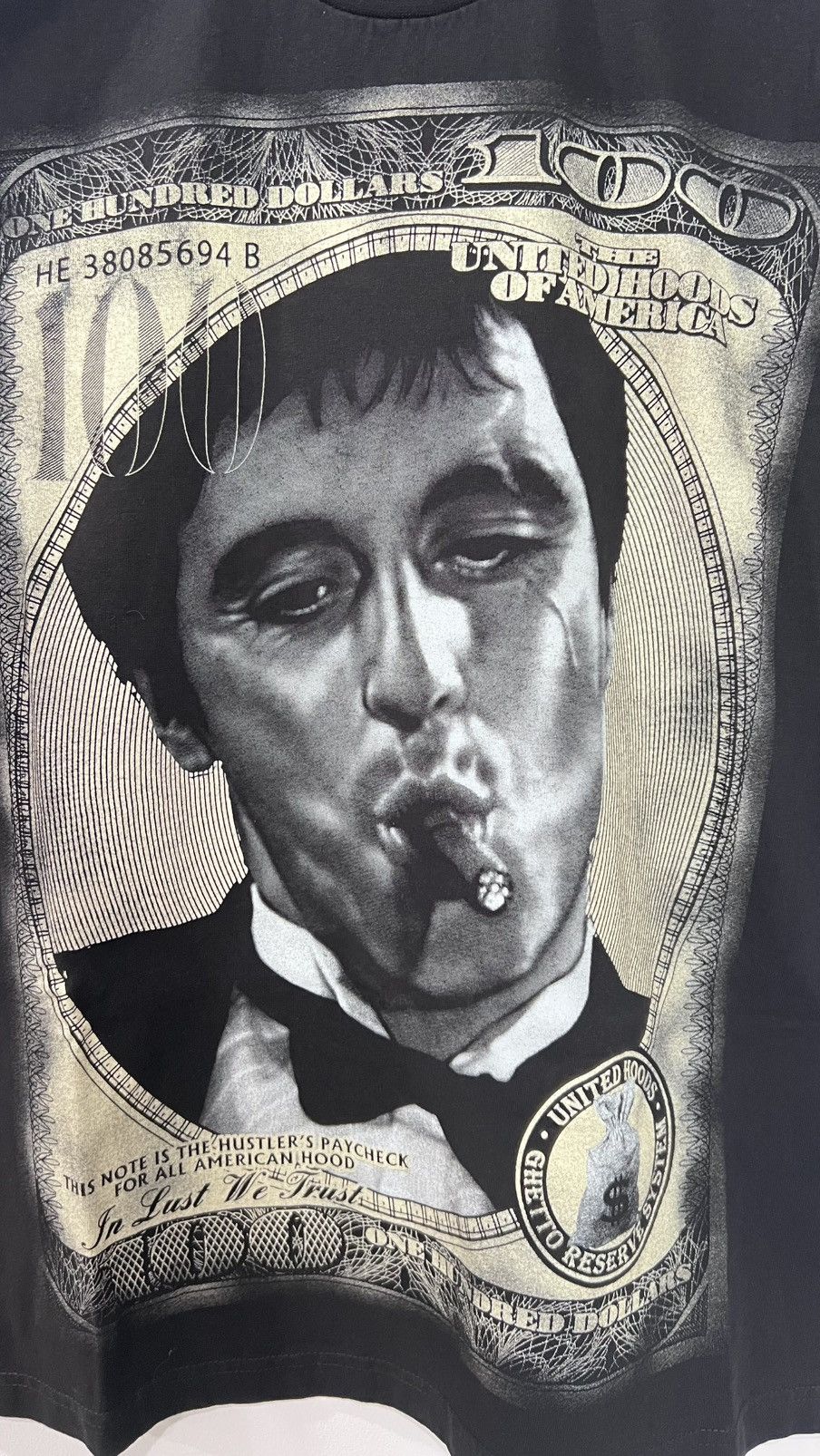 Vintage Scarface 100 Dollar Bill Tshirt Size Large Size US L / EU 52-54 / 3 - 3 Thumbnail