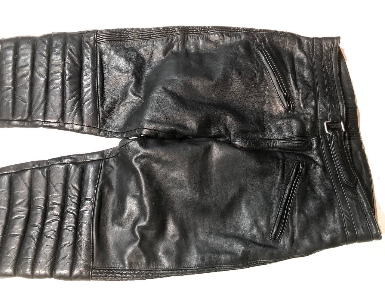 Japanese Brand × Vintage Akito Rare Vintage Japanese Racing Moto Leather Pants Size US 36 / EU 52 - 4 Thumbnail