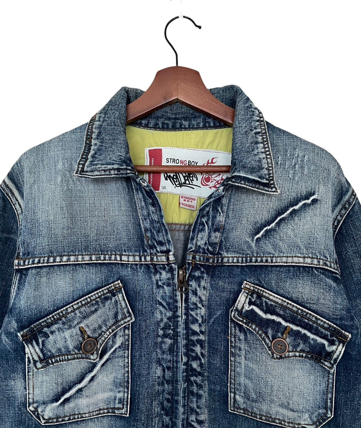 Vintage Vintage Brand Strong Boy Denim Jacket 1990s Size US M / EU 48-50 / 2 - 10 Thumbnail