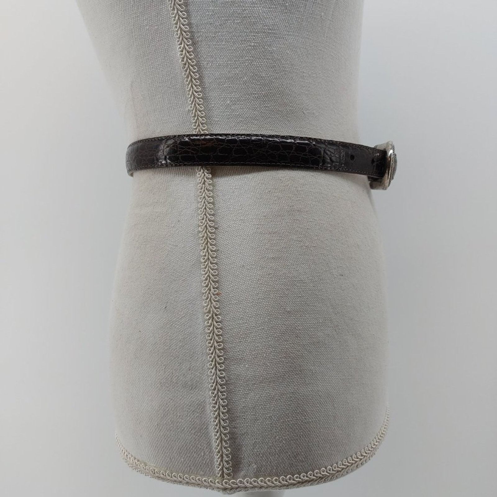 Brighton Vintage Brighton Classic Brown Genuine Leather Belt Size 26 - 11 Thumbnail