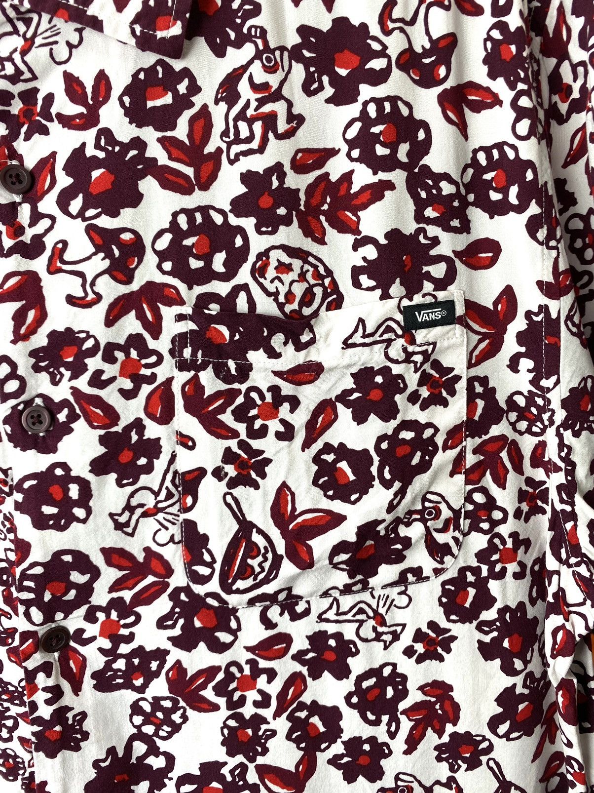 Vans Vans Abstract Art Viscose Shirt LSD Weed Psychedelic Size US XL / EU 56 / 4 - 5 Thumbnail