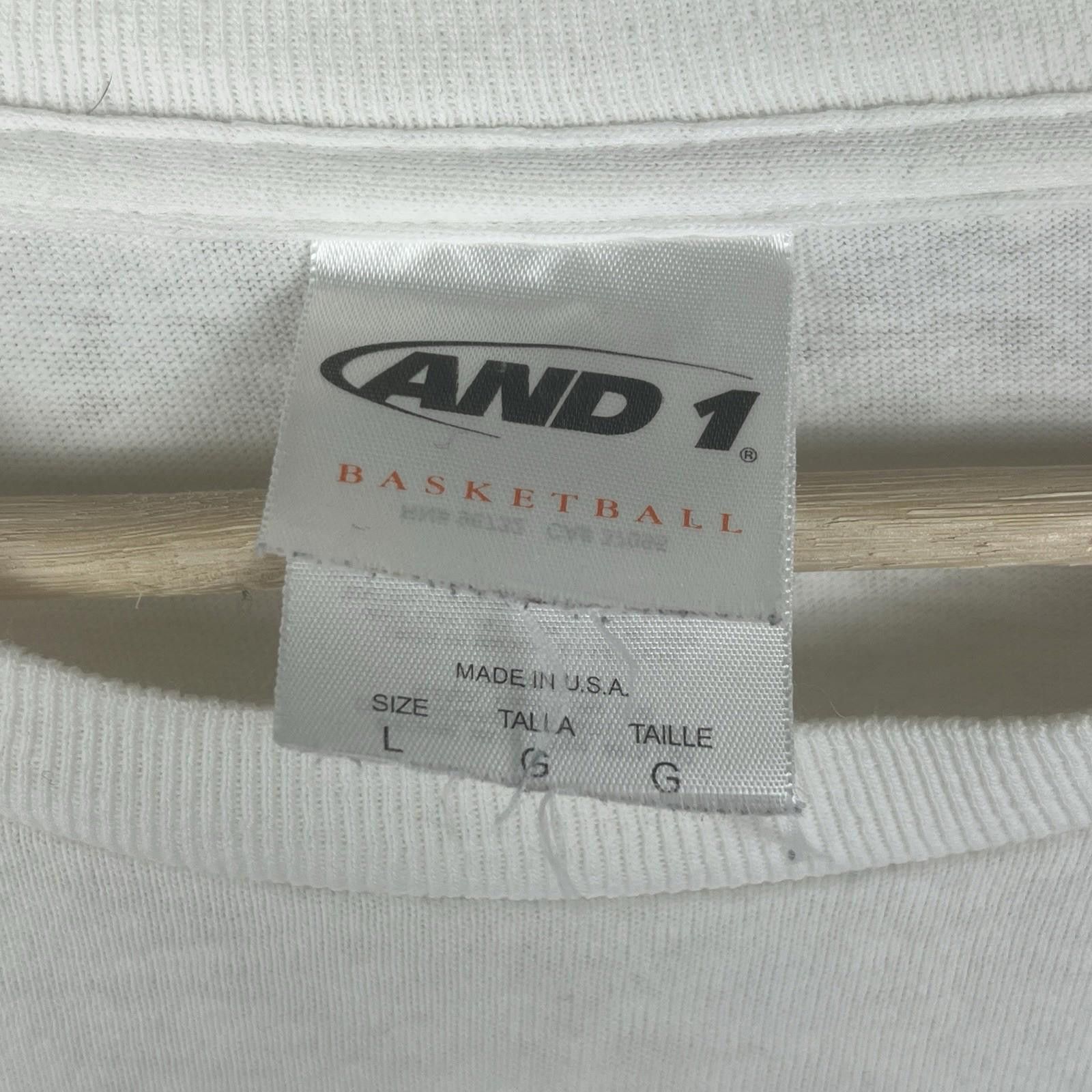 JW Anderson Vintage 2000s Y2K And 1 Street Basketball White T Shirt XL Size US XL / EU 56 / 4 - 3 Thumbnail