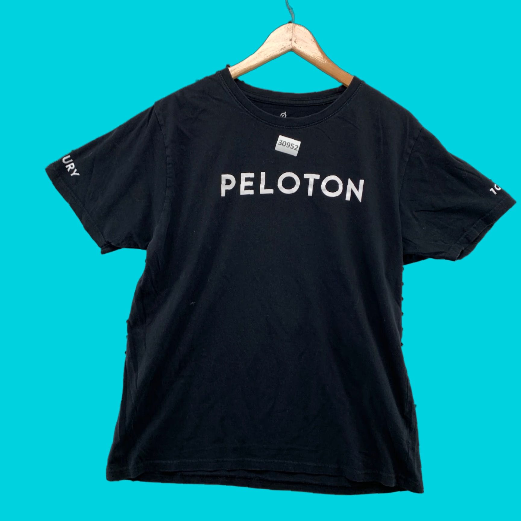 Vintage Peloton Activewear T-Shirt Black Womens Large Short Sleeve Crew Neck Workout Size L / US 10 / IT 46 - 1 Thumbnail