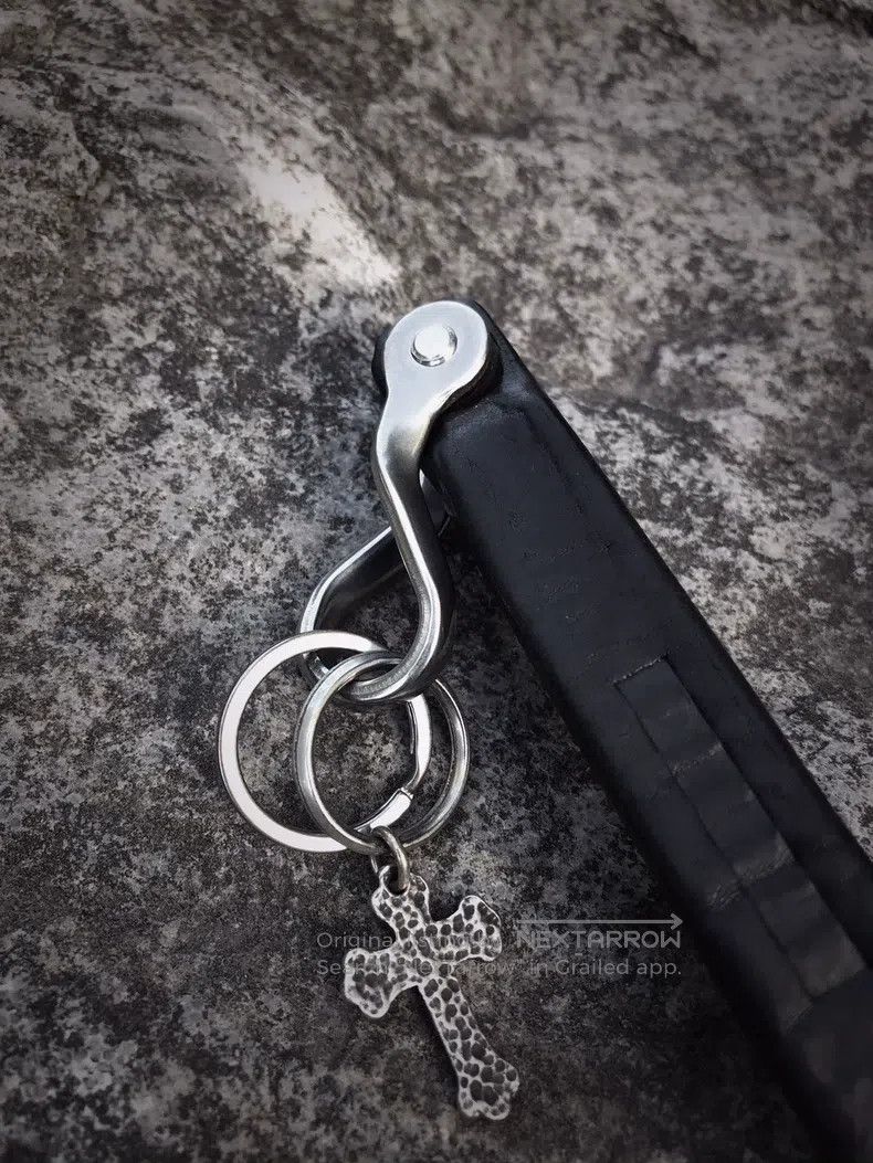 Julius Julius Vegetable Tanned Leather Keychain Size ONE SIZE - 6 Thumbnail