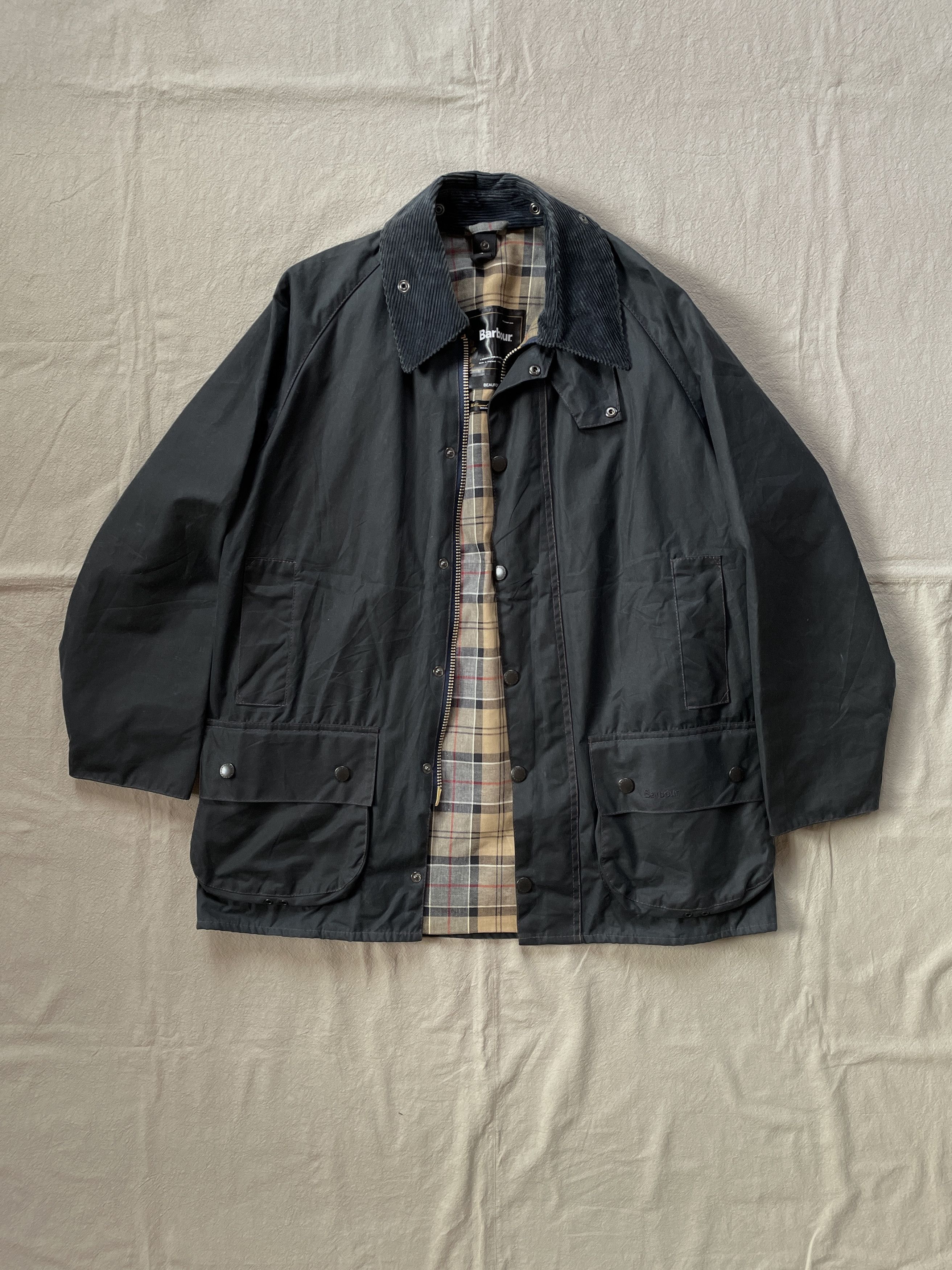 00's Barbour Beaufort Waxed Jacket with