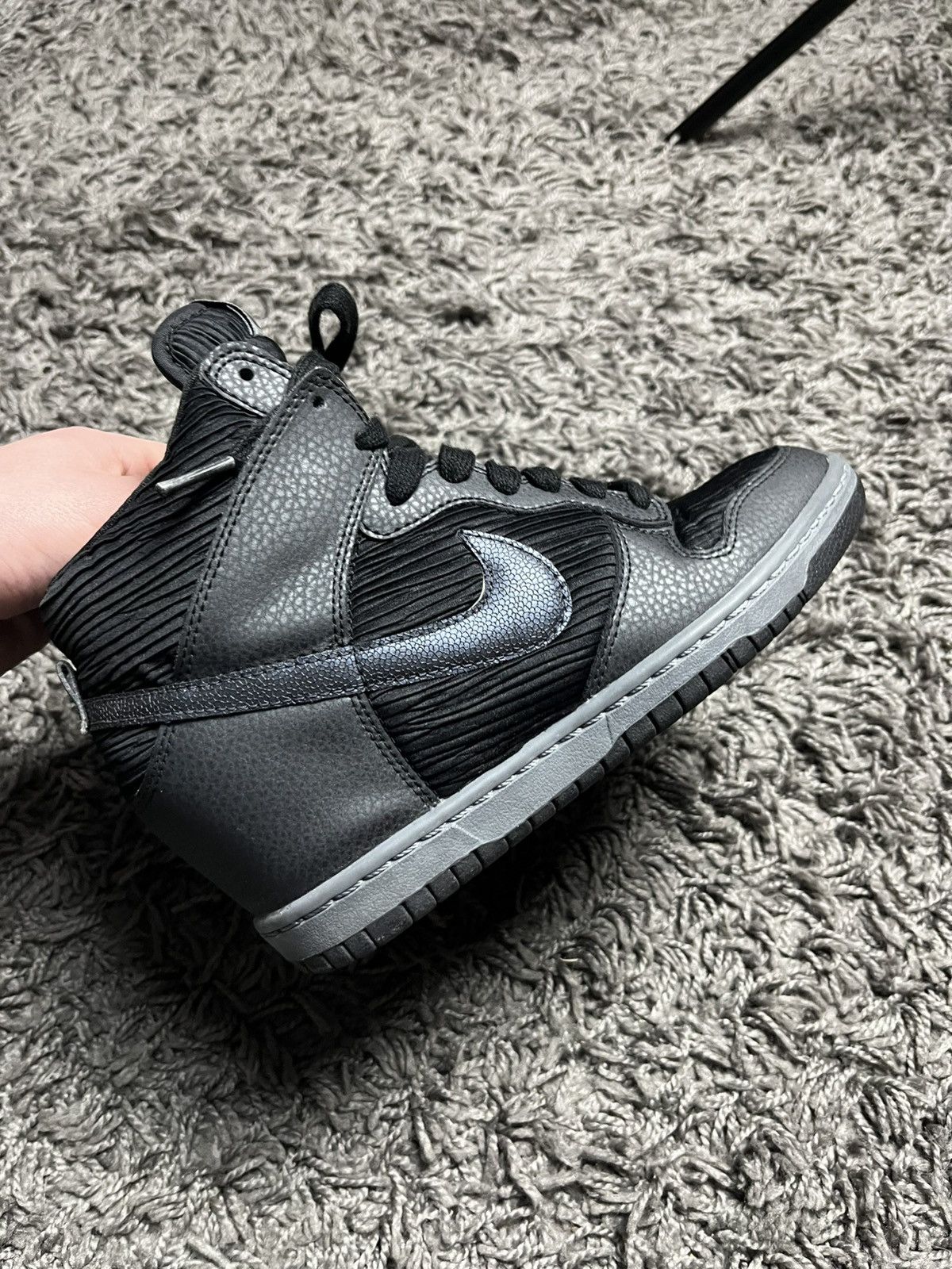 Nike Nike Dunk Sky Hi "Black Metallic Hematite" Hidden Sneakers Size US 8 / IT 38 - 3 Thumbnail