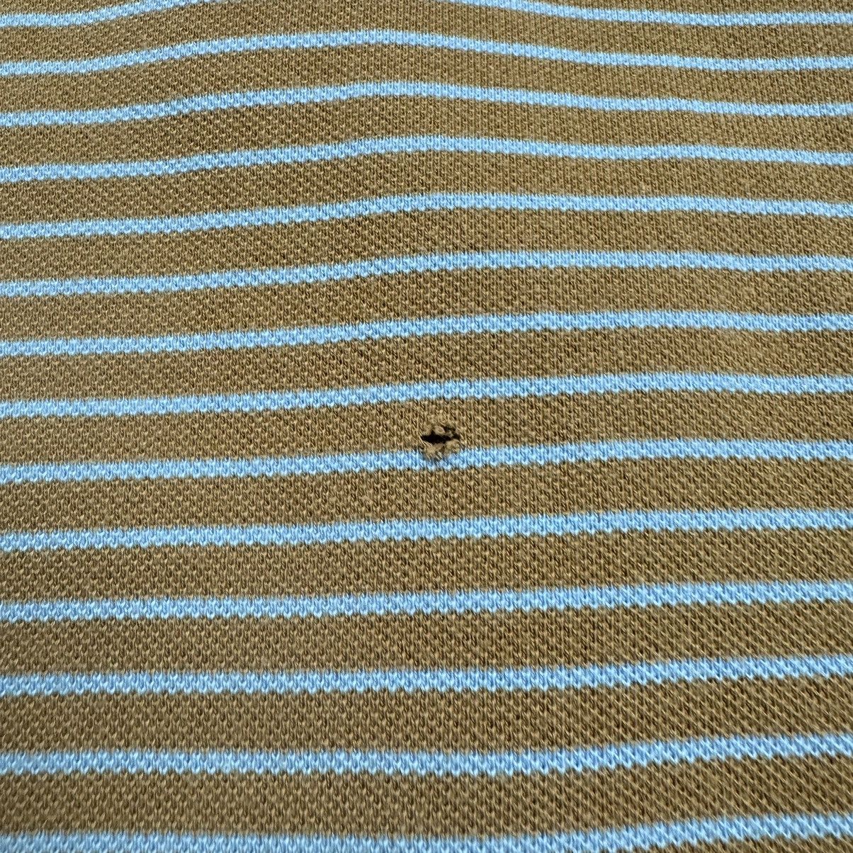 Other Vintage Lacoste Brown/Baby Blue Striped Polo T-Shirt Size US M / EU 48-50 / 2 - 20 Thumbnail