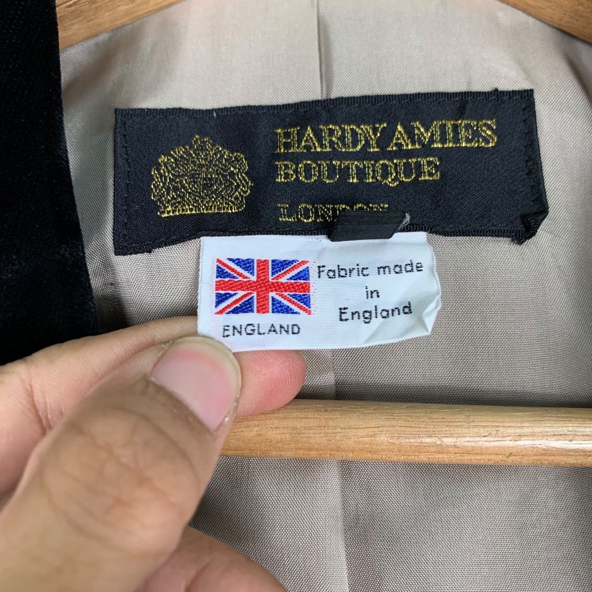 Hardy Amies HARDY AMIES Boutique Double Breasted Tweed Jacket #0393-C18 Size M / US 6-8 / IT 42-44 - 16 Thumbnail