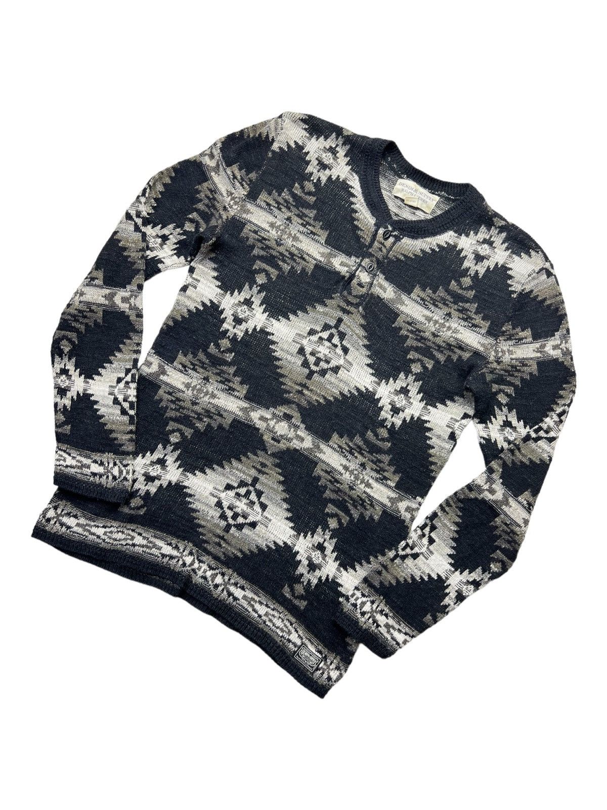 Denim & Supply Ralph Lauren Beautiful Native Pattern Rockabilly Mod Knitted Sweater RRL Size US S / EU 44-46 / 1 - 2 Thumbnail