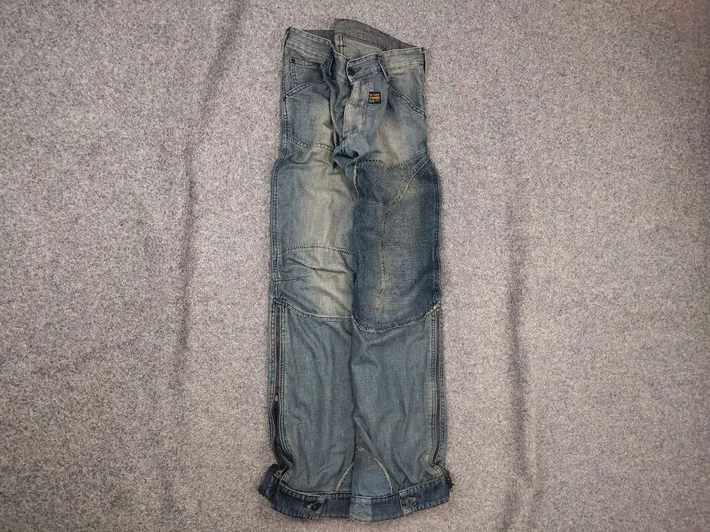 G-Star Rare Vintage G Star Raw Concept elwood Y2K Baggy Zip Jeans Size US 33 - 1 Thumbnail