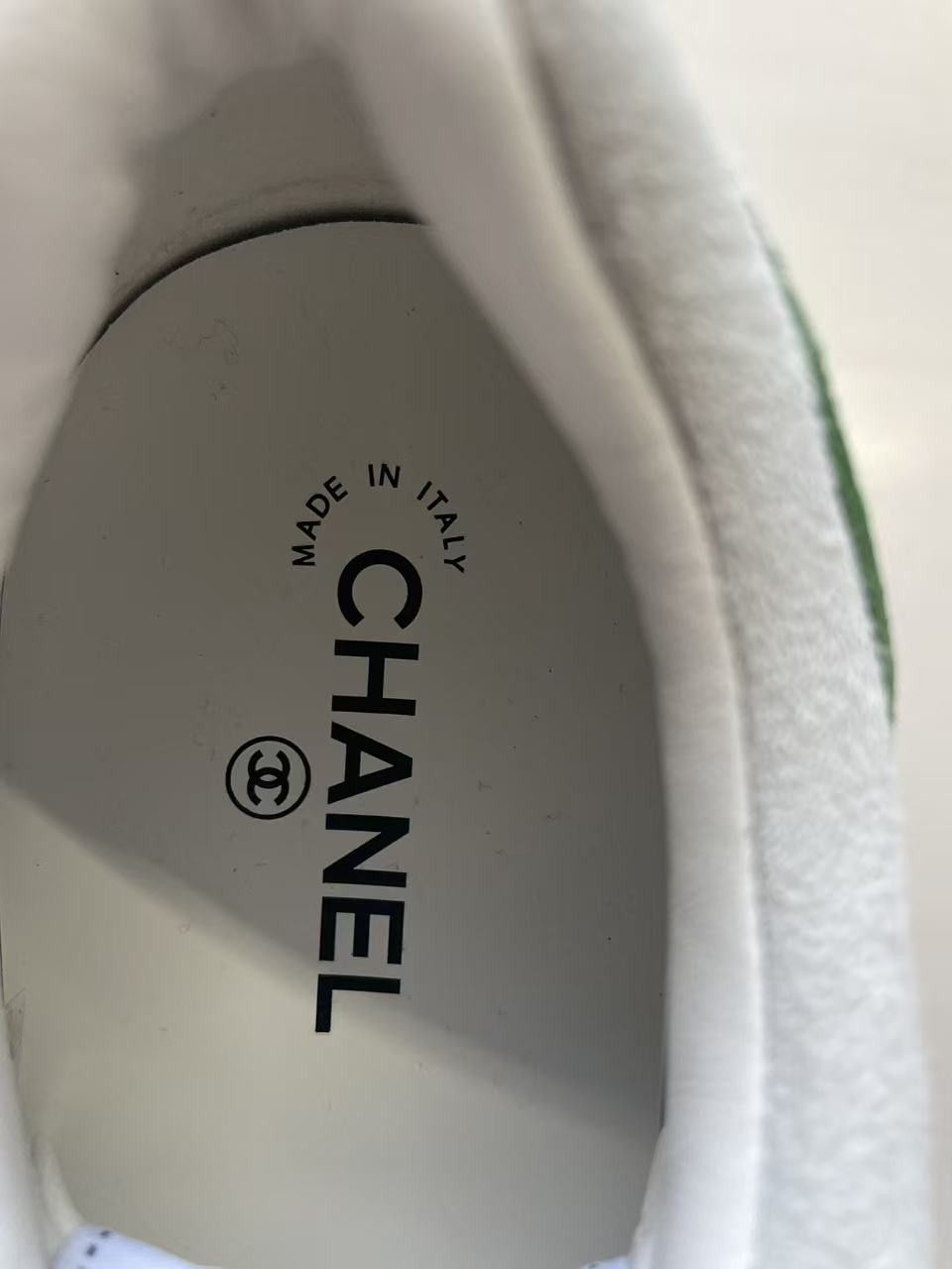 Chanel Chanel 23P Suede CC White&Green Low Top Sneakers Size US 12 / EU 45 - 8 Thumbnail