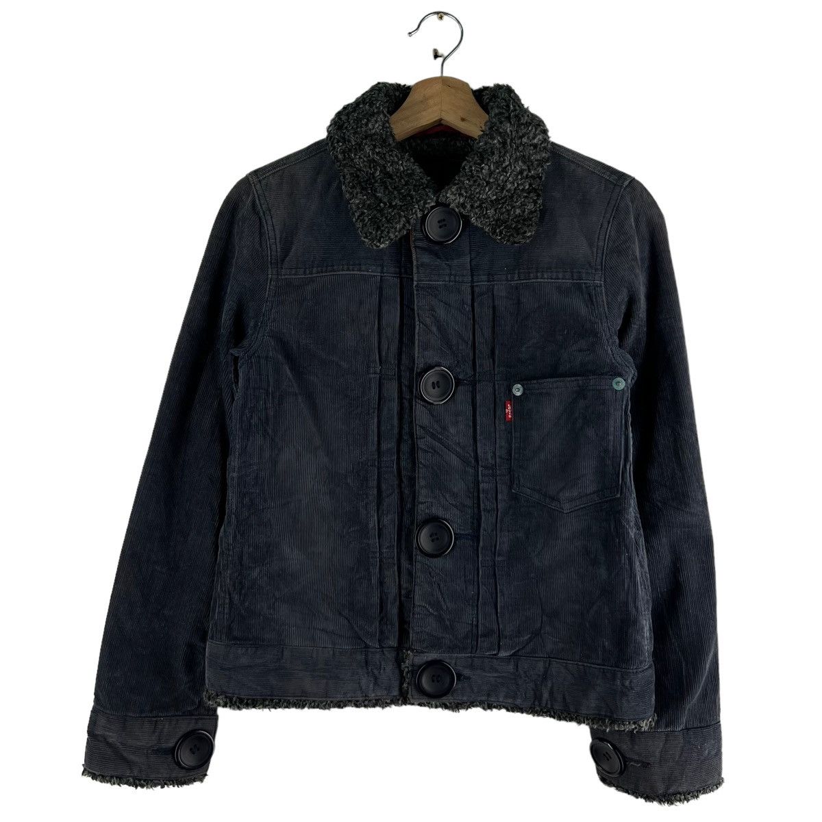 Japanese Brand 🔥VINTAGE TRUCKER DENIM JACKET LEVI’S MINK FUR LINING Size M / US 6-8 / IT 42-44 - 1 Thumbnail
