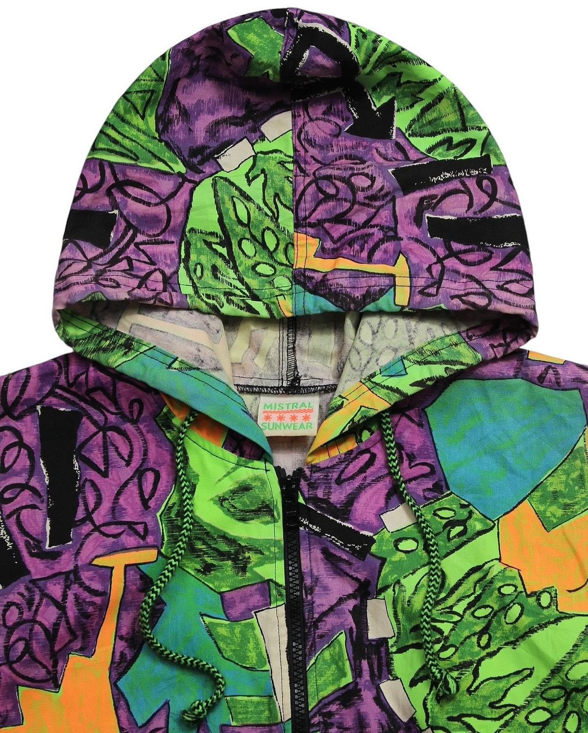 Vintage 1990S MISTRAL SUNWEAR HOODED ZIP UP JACKET Size US XL / EU 56 / 4 - 2 Thumbnail