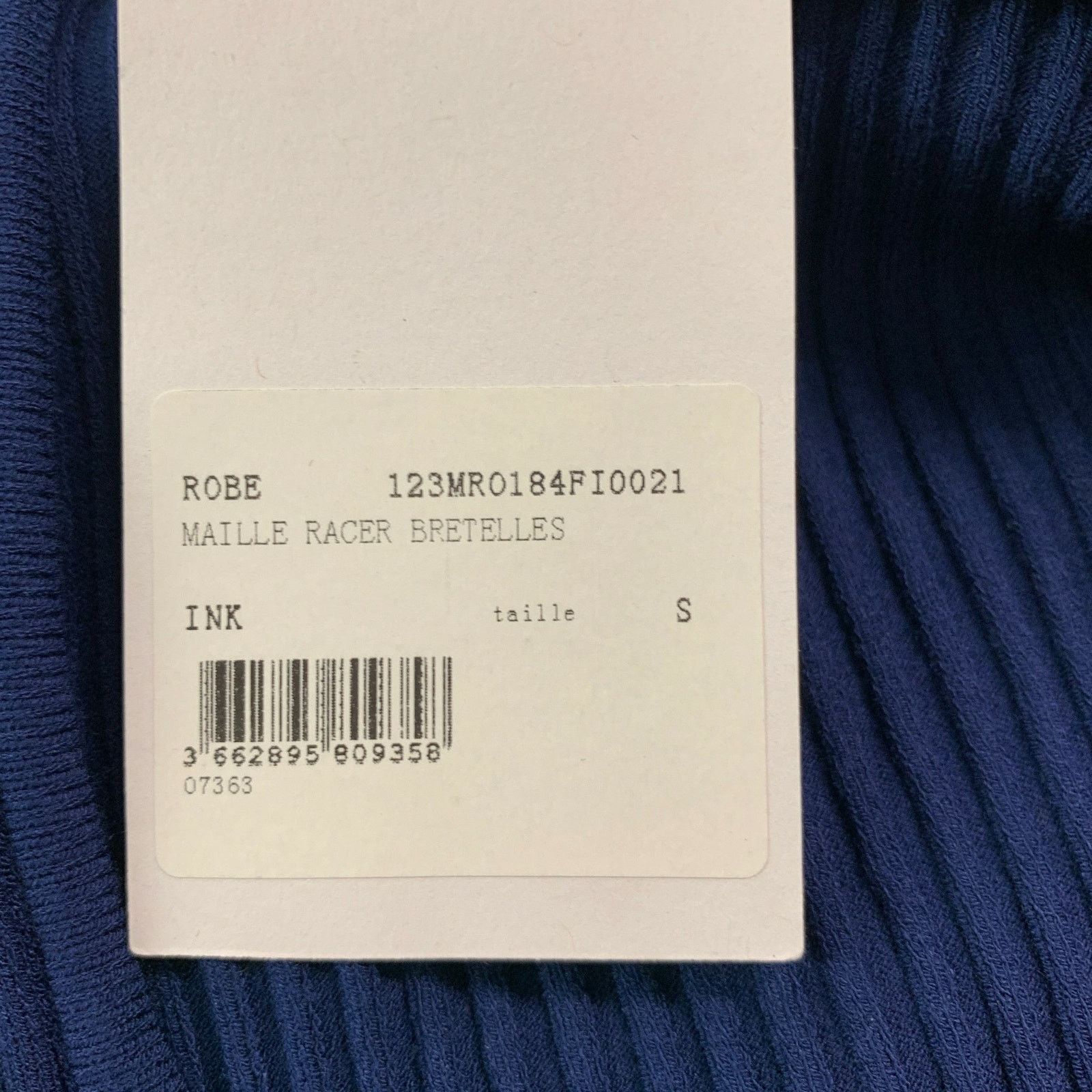 Courreges COURREGES Size S Blue Viscose Polyester Ribbed Fitted Dress Size S / US 4 / IT 40 - 6 Thumbnail