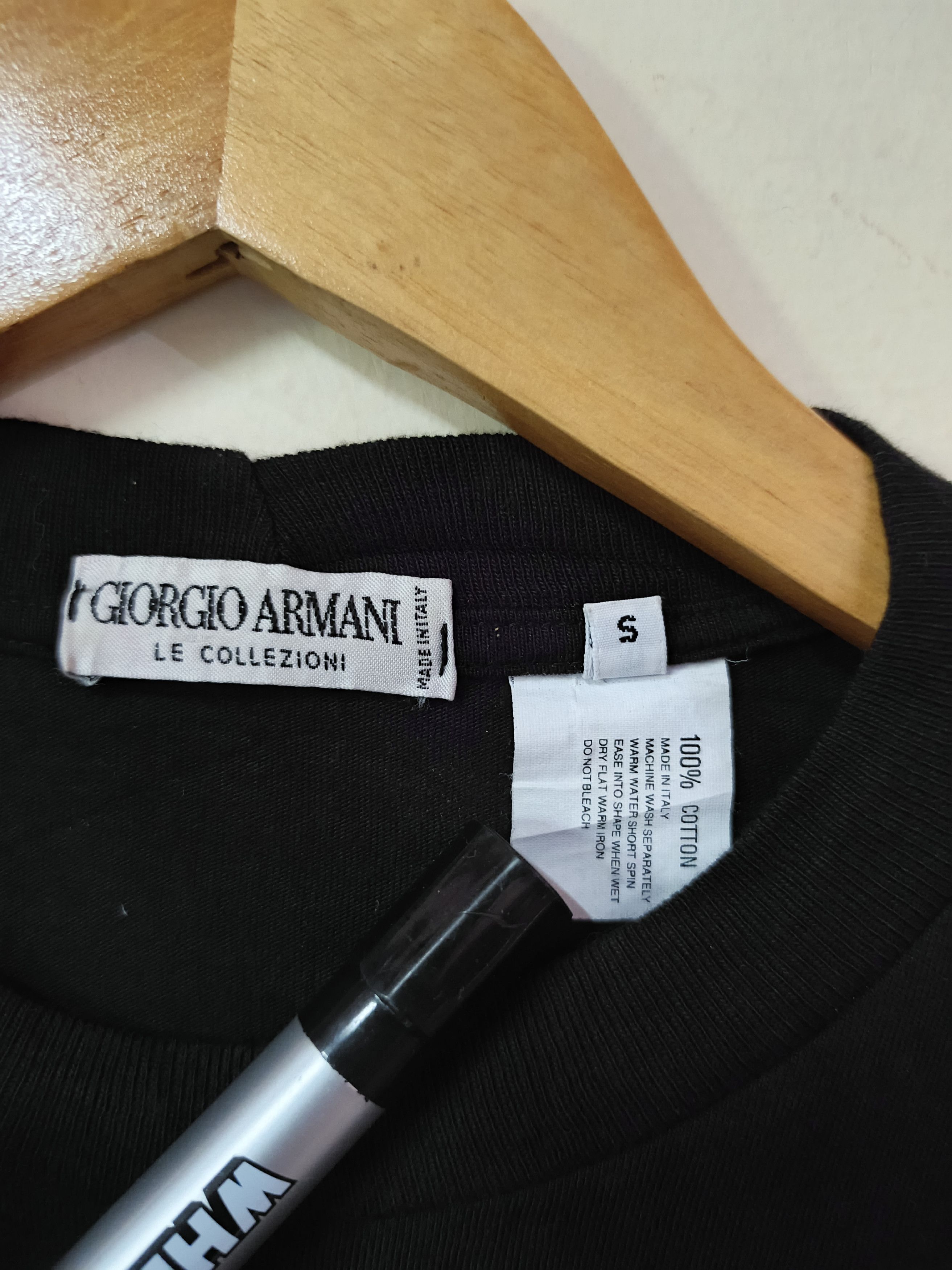 Giorgio Armani Giorgio Armani vintage script tee Size US S / EU 44-46 / 1 - 5 Thumbnail