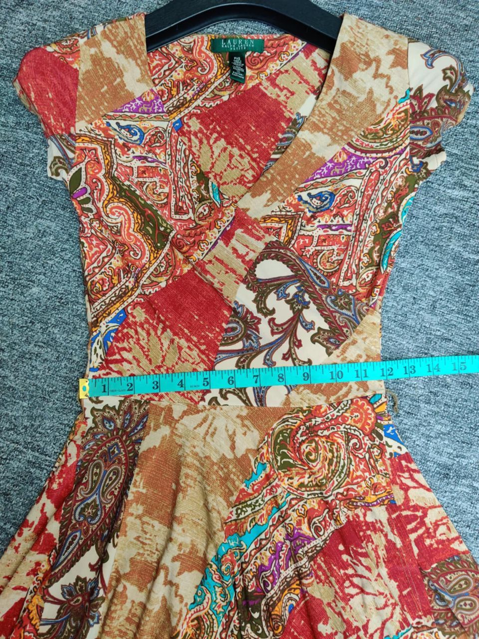 Ralph Lauren Vintage Ralph Lauren Petite Paisley Wrap Dress Size XS / US 0-2 / IT 36-38 - 15 Thumbnail