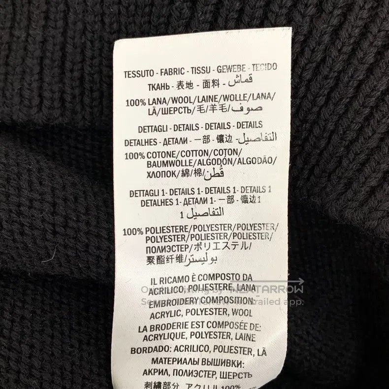 Gucci Gucci Black bee embroidered wool V-neck long-sleeved sweat Size US M / EU 48-50 / 2 - 7 Thumbnail