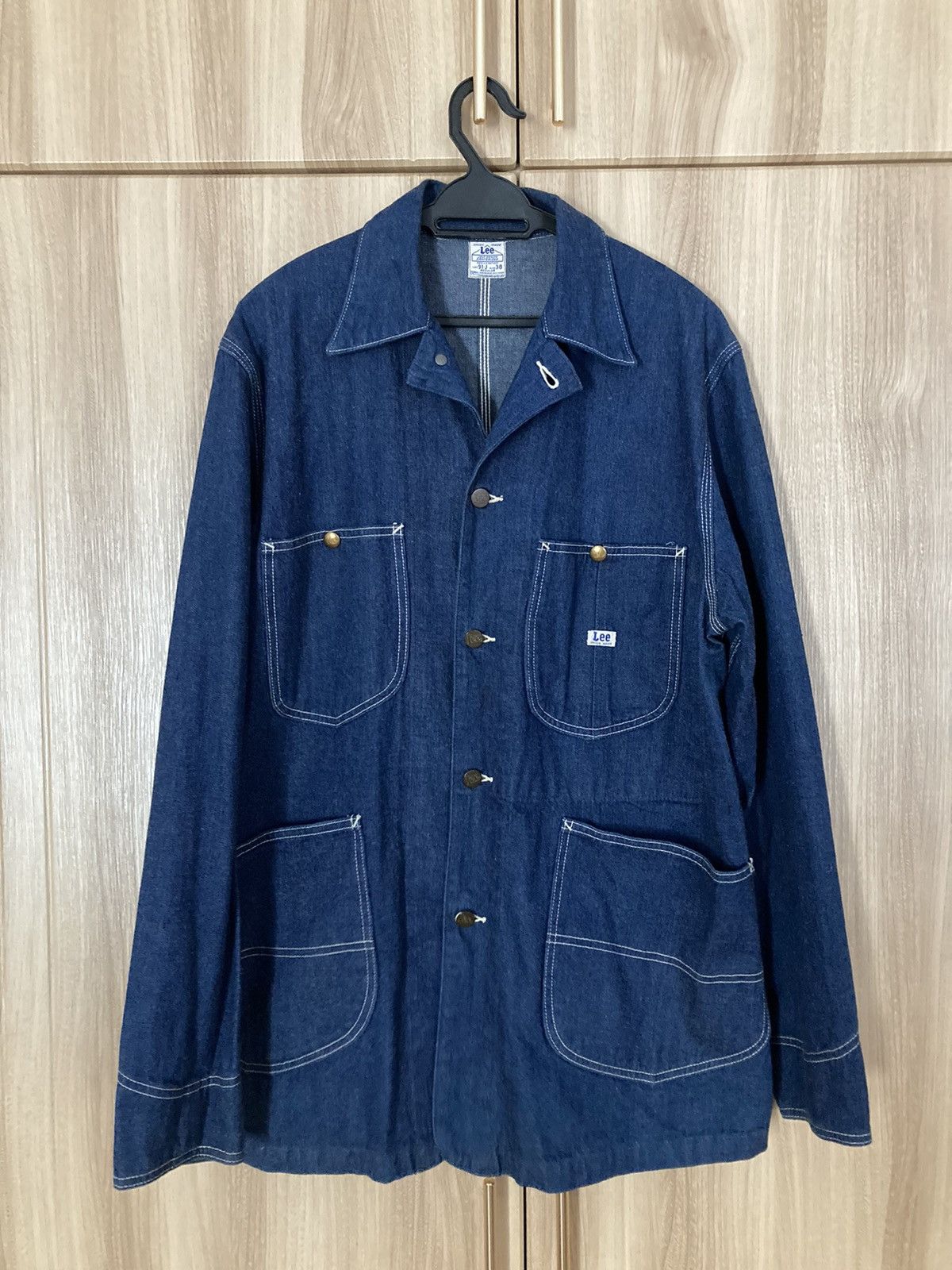 Vintage 40s Lee 91-J House Mark Jelt Denim Chore Jacket 38R Repro | Grailed