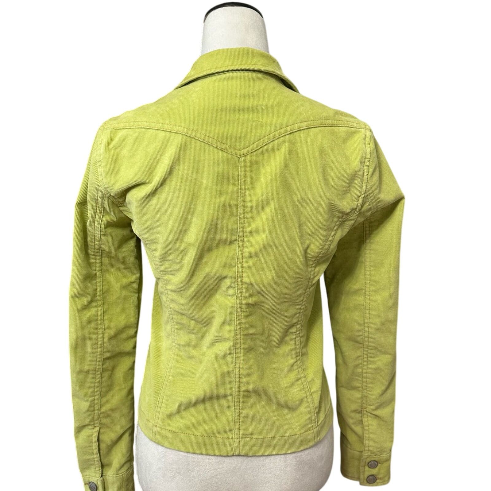 Aeropostale Aeropostale Y2K Corduroy Jacket Flap-Button Green Small Size S / US 4 / IT 40 - 5 Thumbnail