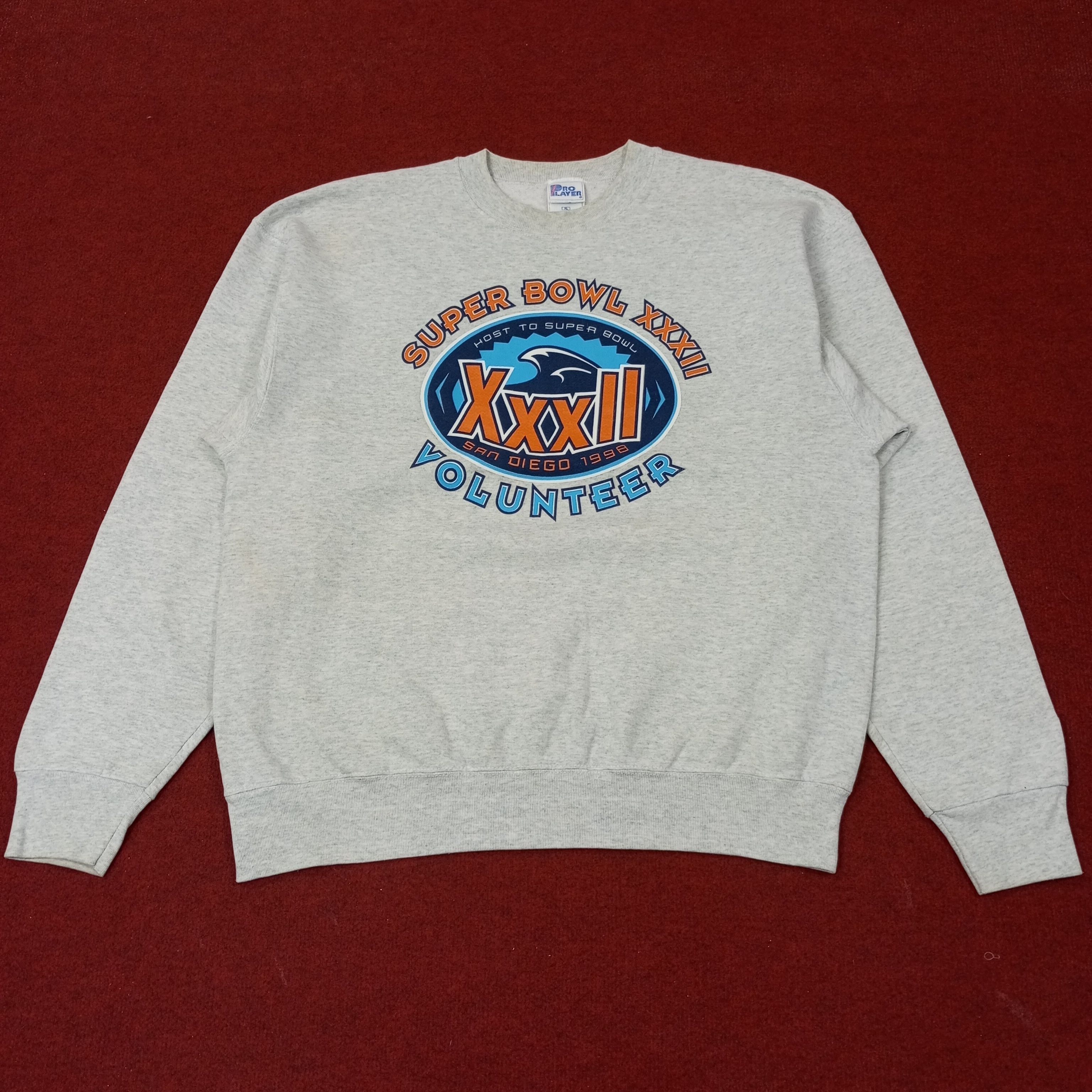 NFL Super Bowl Pro Player Sports Vintage Sweatshirt c254n3 Size US XL / EU 56 / 4 - 1 Thumbnail