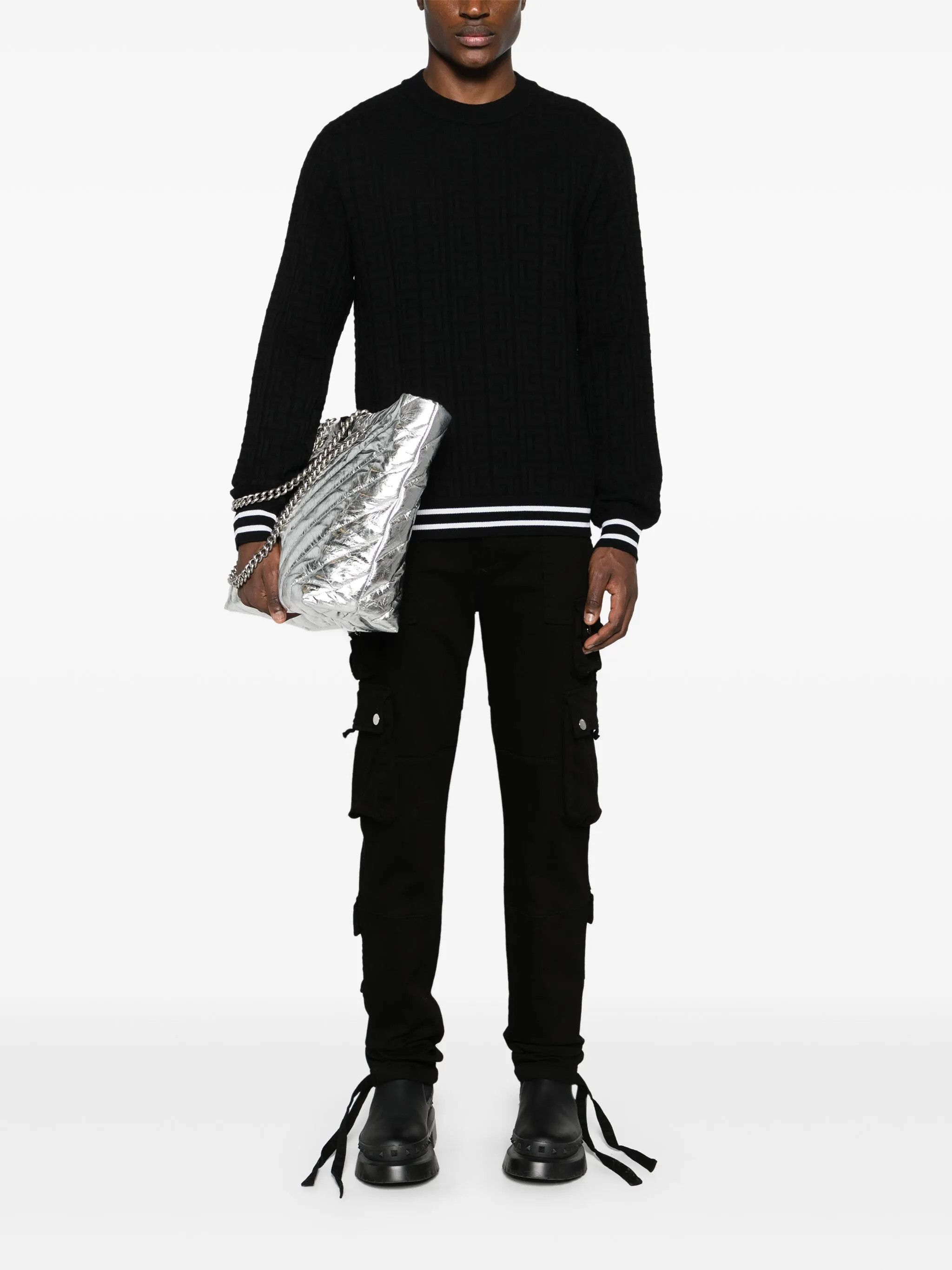 Balmain o1loc1c1125 Sweaters in Black Size US M / EU 48-50 / 2 - 4 Thumbnail
