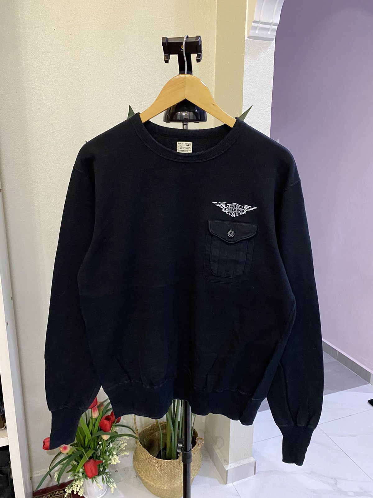 image of Racing x Vintage West Ride Cycles in Black, Men's (Size Medium)