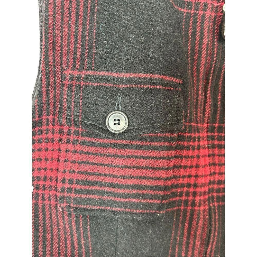 Designer Harold’s Vintage Wool Blend Plaid and Faux Fur Zip up Vest 4 Size S / US 4 / IT 40 - 3 Thumbnail
