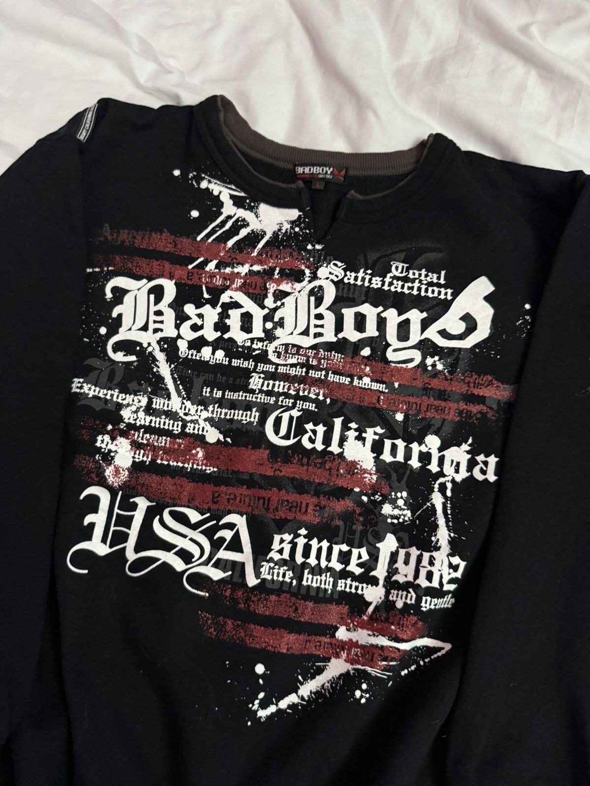 If Six Was Nine 2000s Bad Boy Wild Poems Anarchy y2k Sweatshirt Size US L / EU 52-54 / 3 - 2 Thumbnail