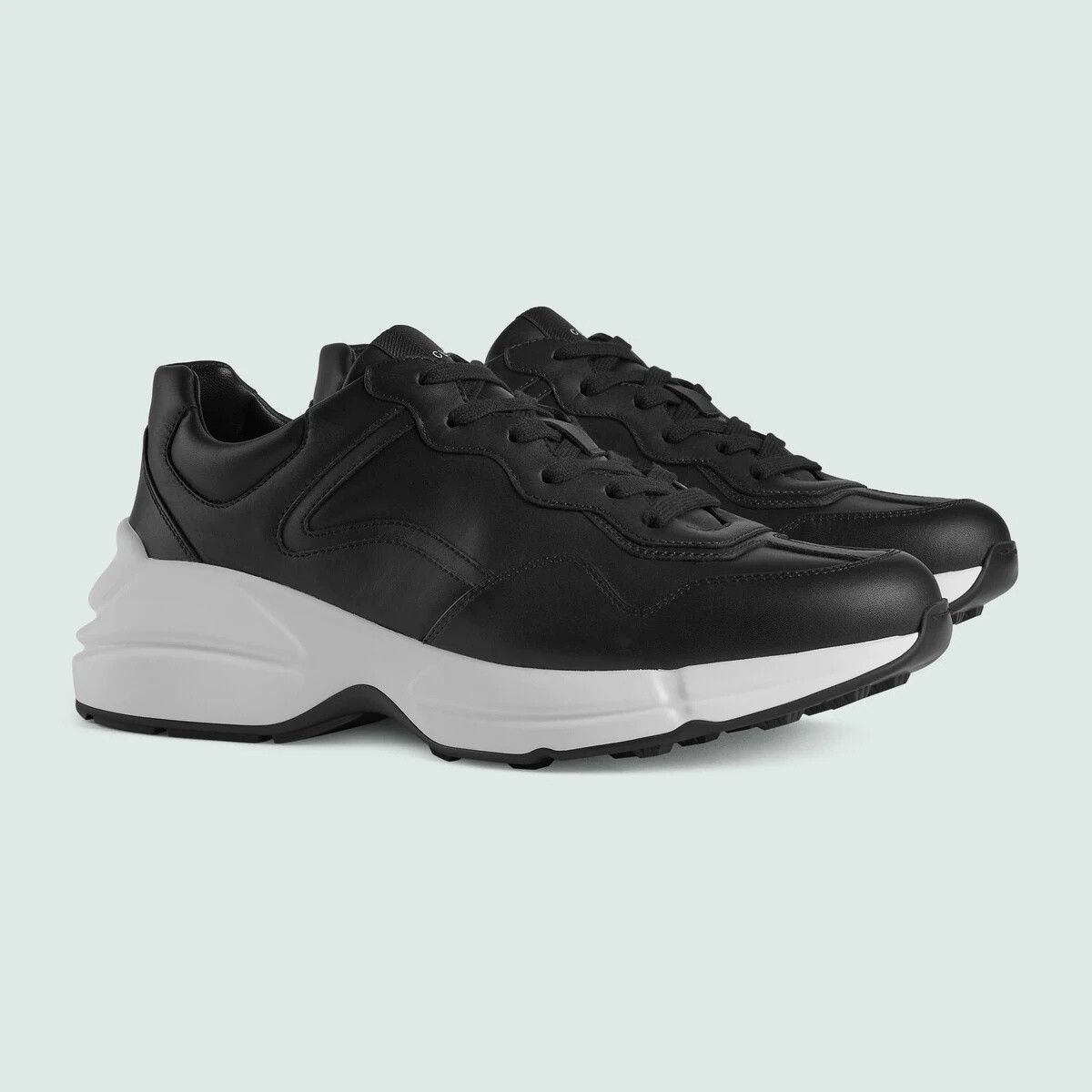 Gucci o1s1wg110225 Rhyton Sneakers in Black Size US 12 / EU 45 - 6 Thumbnail