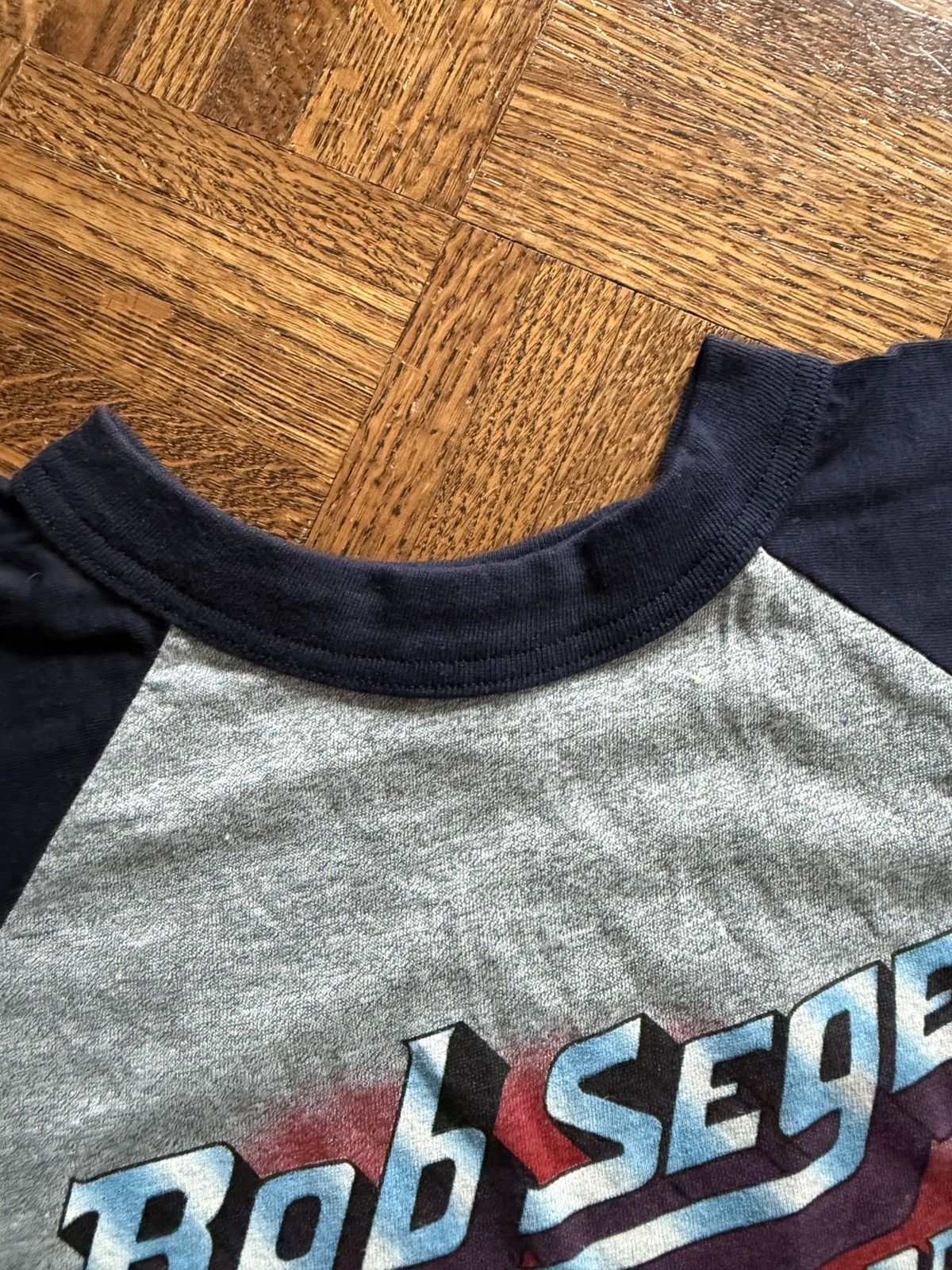 Vintage Vintage Bob Seger 1983 The Distance Tour Baseball Tee Size US XL / EU 56 / 4 - 9 Thumbnail
