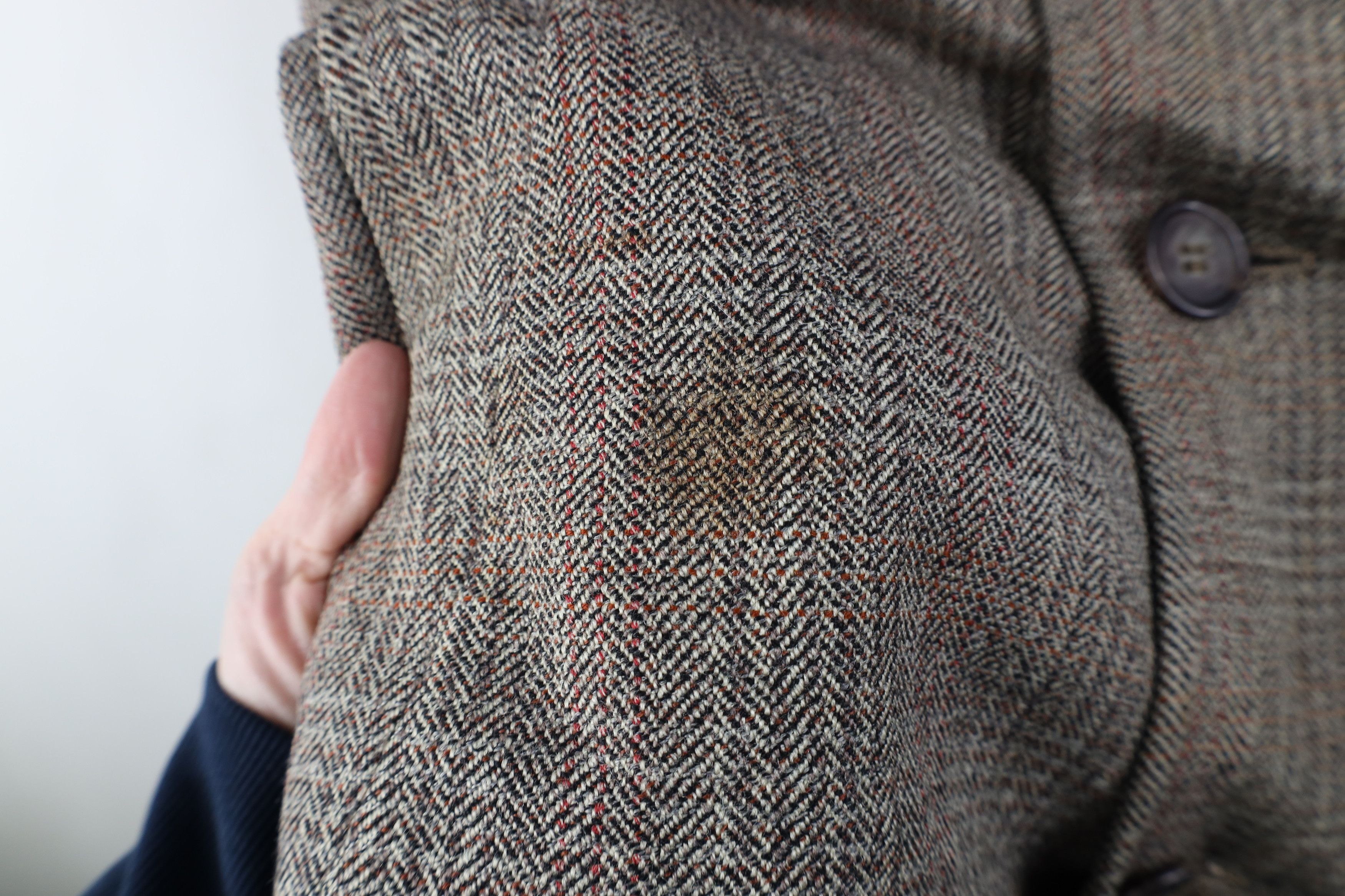 Vintage Vintage 40s 50s Streetwear Wool Tweed Overcoat Jacket USA Size US L / EU 52-54 / 3 - 6 Thumbnail