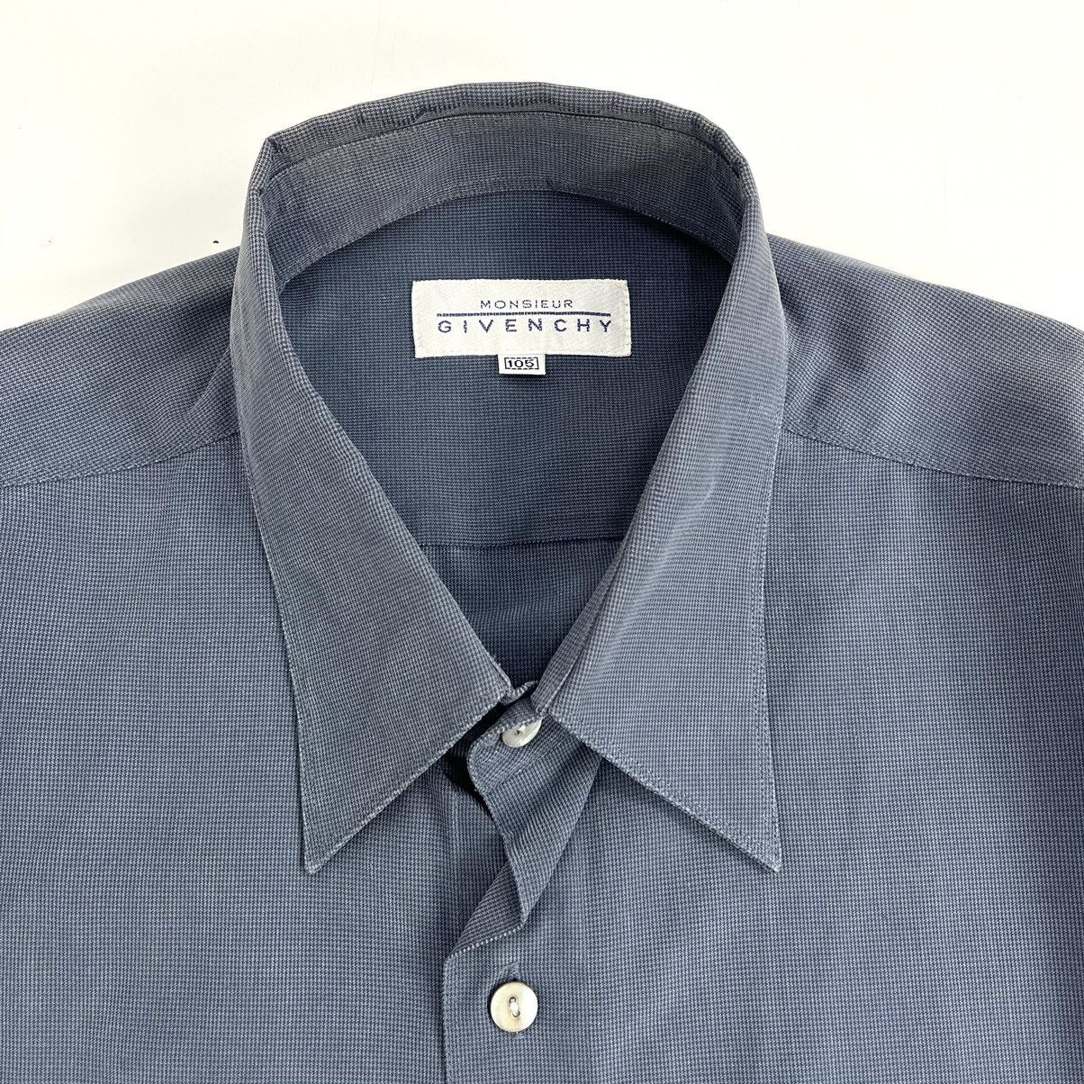 Givenchy × Vintage Vintage Monsieur Givenchy Long Sleeve Classic Shirt Logo Size US XXL / EU 58 / 5 - 3 Thumbnail