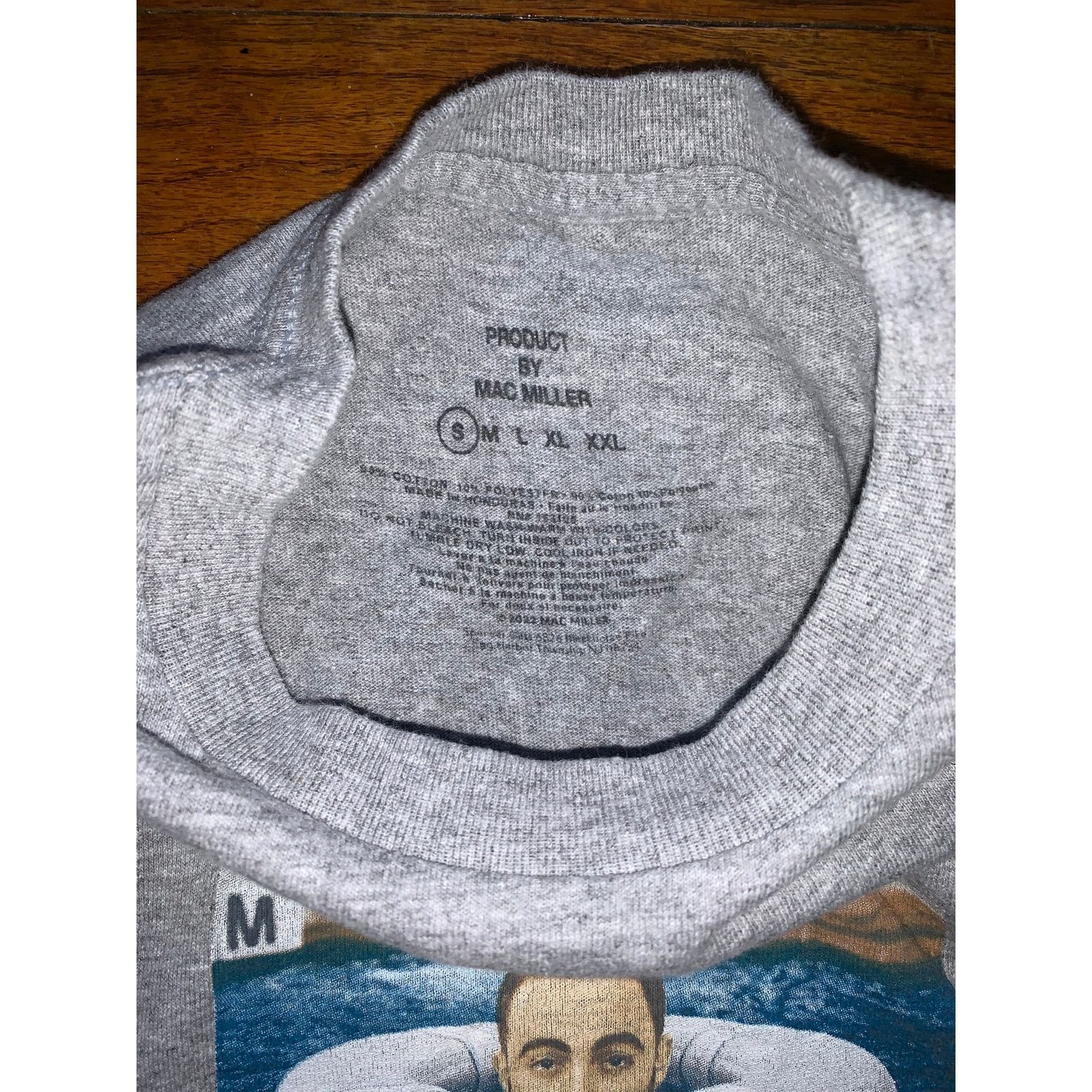Rap Tees Mac Miller Swimming Graphic T-Shirt Mens Small Gray Size US S / EU 44-46 / 1 - 4 Thumbnail