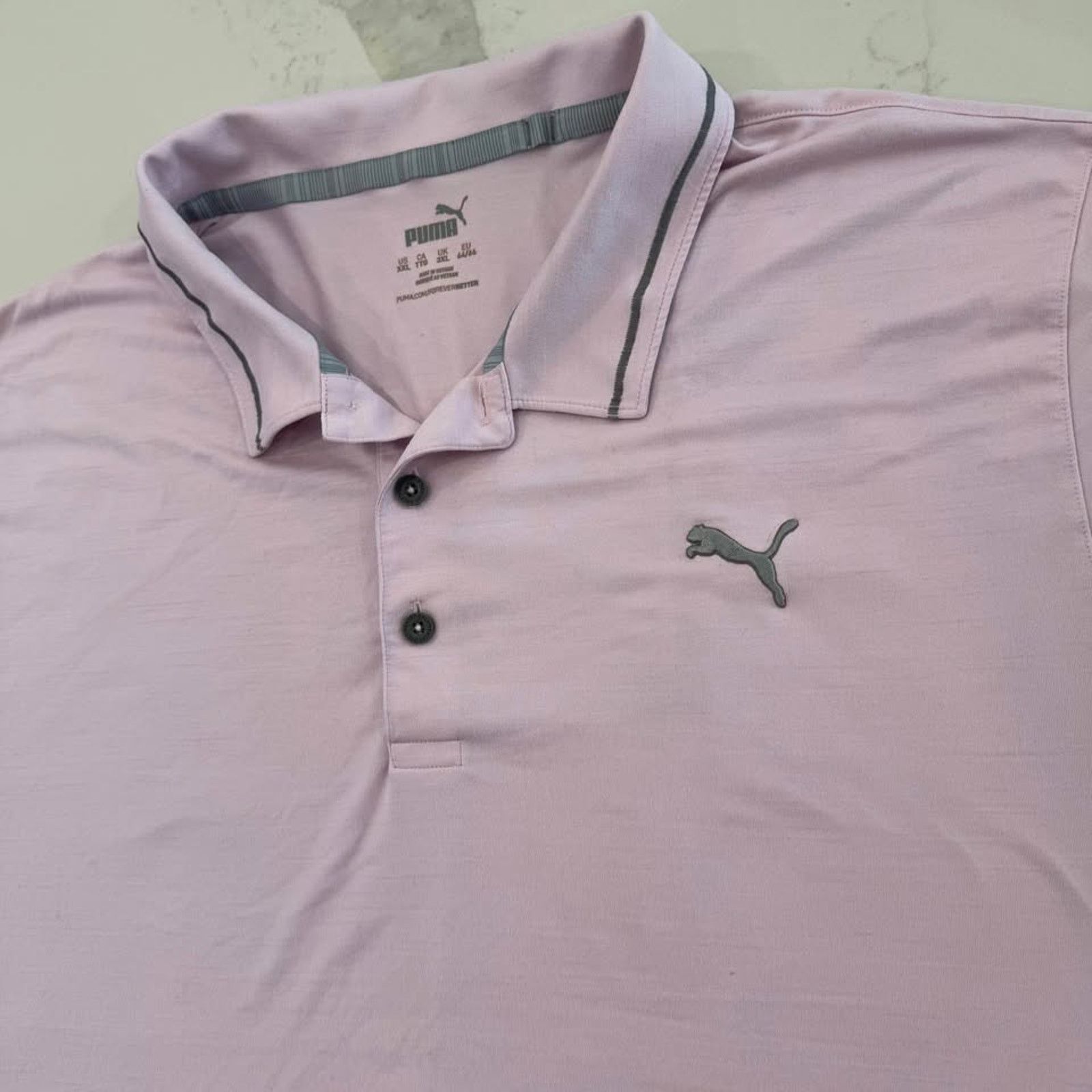 Puma Puma Short Sleeve Golf Polo Shirt Men’s XXL Performance Pink Size US XXL / EU 58 / 5 - 2 Thumbnail