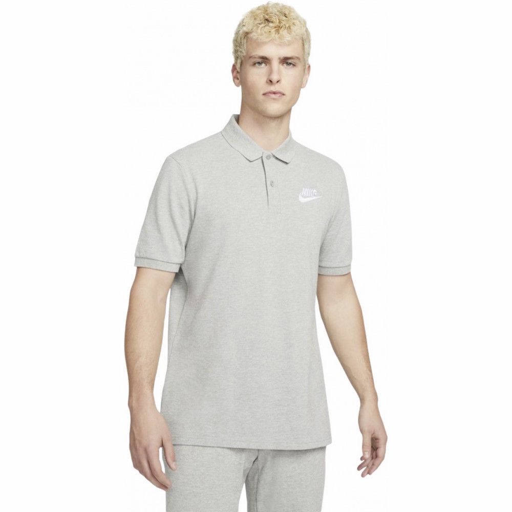 Nike Nike NSW Mens Gray Short Sleeve Polo Shirt Small Logo Size US S / EU 44-46 / 1 - 1 Thumbnail