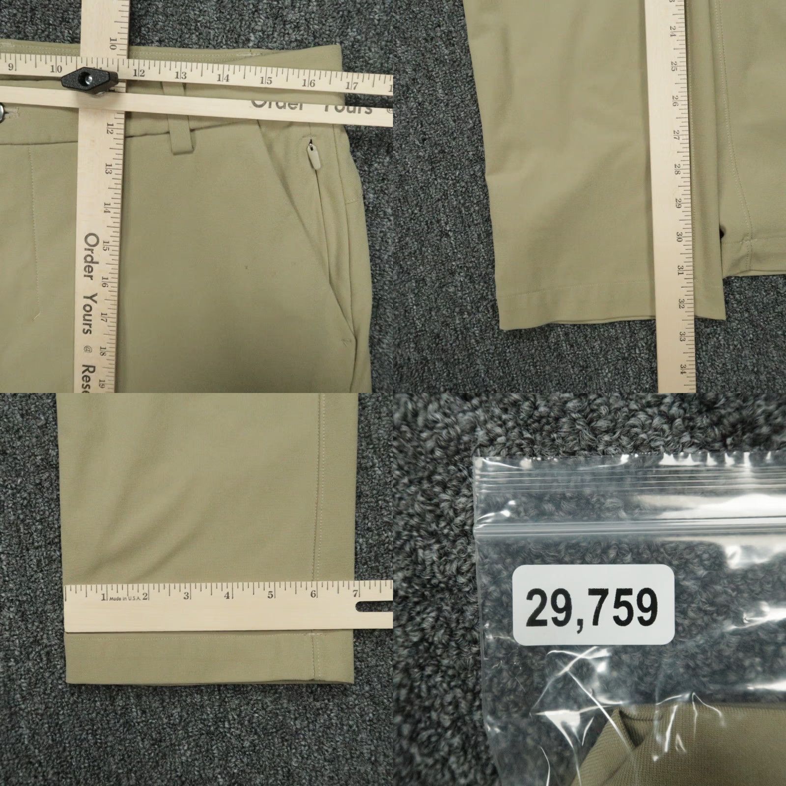Lululemon Lululemon Pants Men 34x33 Chino Classic Warpstreme 5-Pocket Beige Khaki Tan Size US 34 / EU 50 - 8 Thumbnail