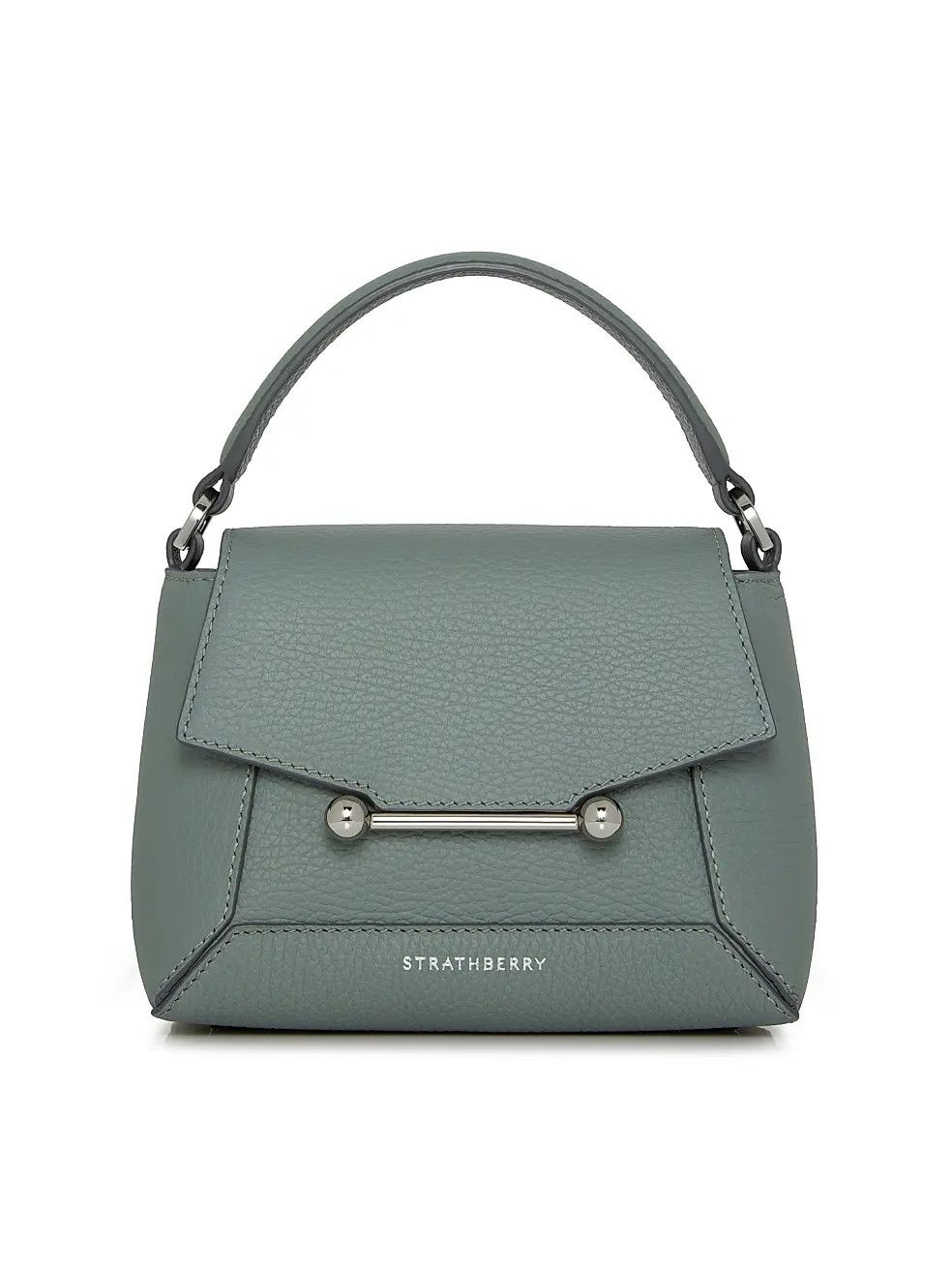 Strathberry Os11X0326 Size: Os / Melody Grain Leather Top Handle Bag in Blue, Women's