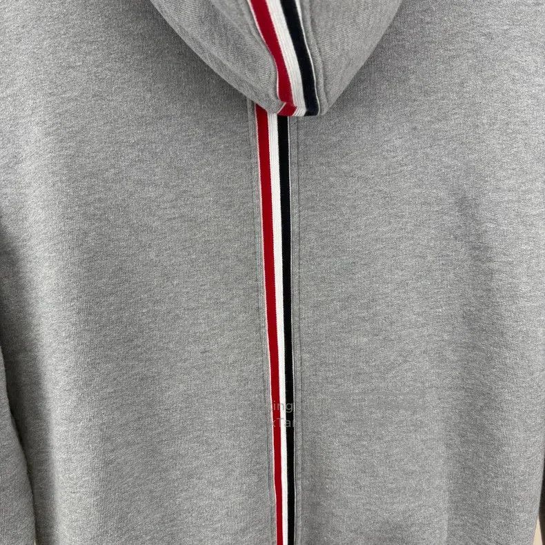 Thom Browne Thom Browne Gray zippered hoodie Size US L / EU 52-54 / 3 - 4 Thumbnail