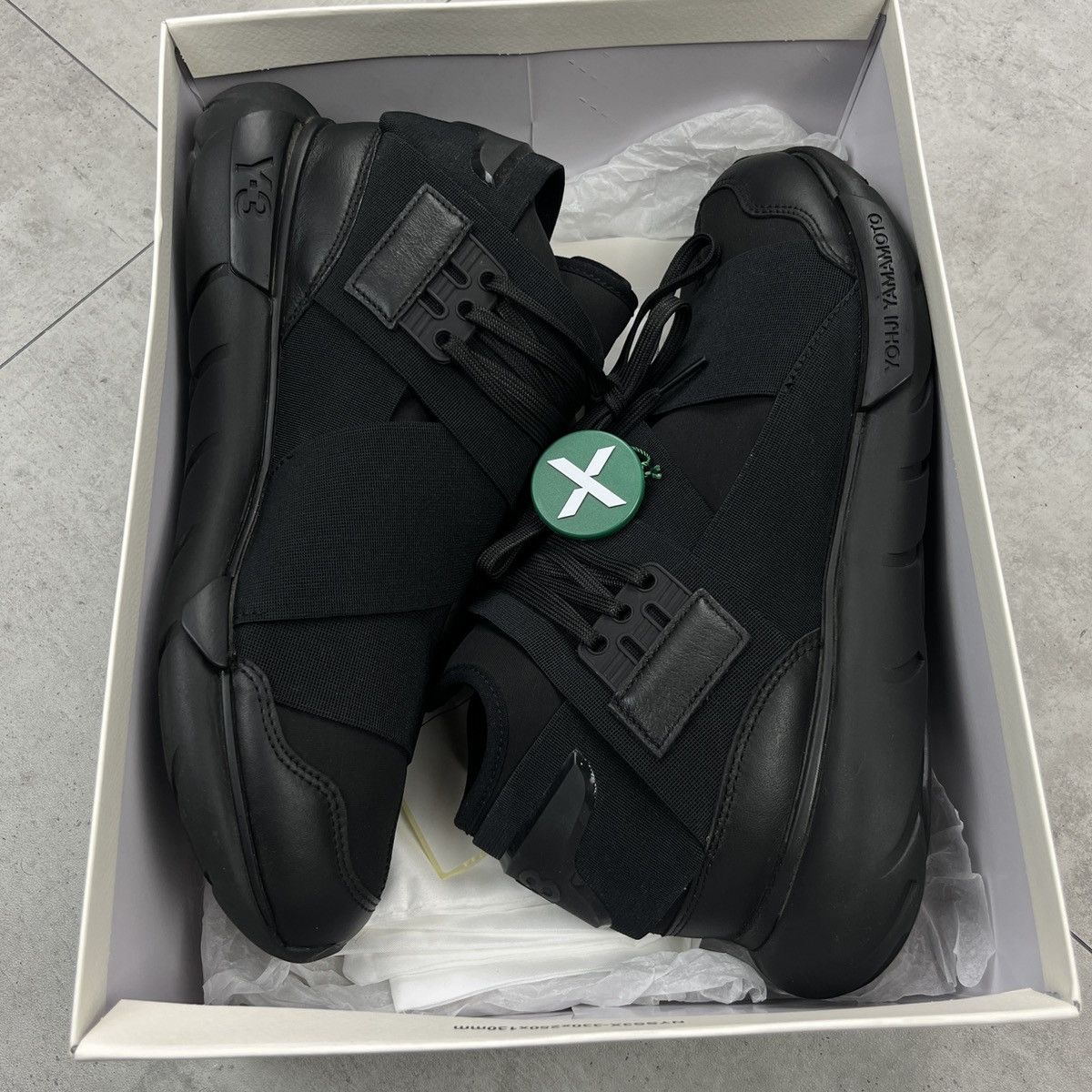 Adidas Y 3 Yohji Yamamoto Adidas x Y 3 Qasa high triple black size 9.5 streetwear Grailed