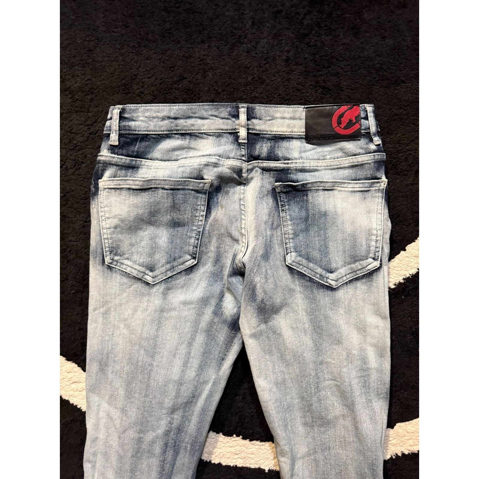 Ecko Unltd. Ecko Unltd Skinny Jeans Distressed Denim Size 32x32 Mens Y2K Size US 32 / EU 48 - 9 Thumbnail