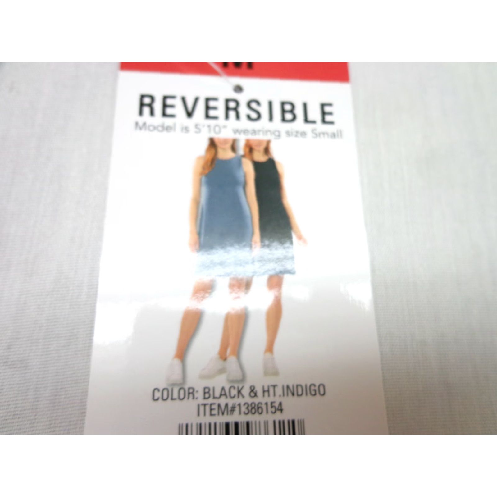Vintage 32 Degrees Dress Reversible BLACK INDIGO MEDIUM Women Knee Length 32 Degrees Regular Size M Ladies 93% Rayon 7% Spandex Size M / US 6-8 / IT 42-44 - 2 Thumbnail