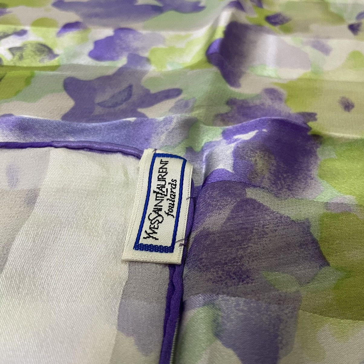 Yves Saint Laurent ysl foulards floral silk scarf Size ONE SIZE - 3 Thumbnail