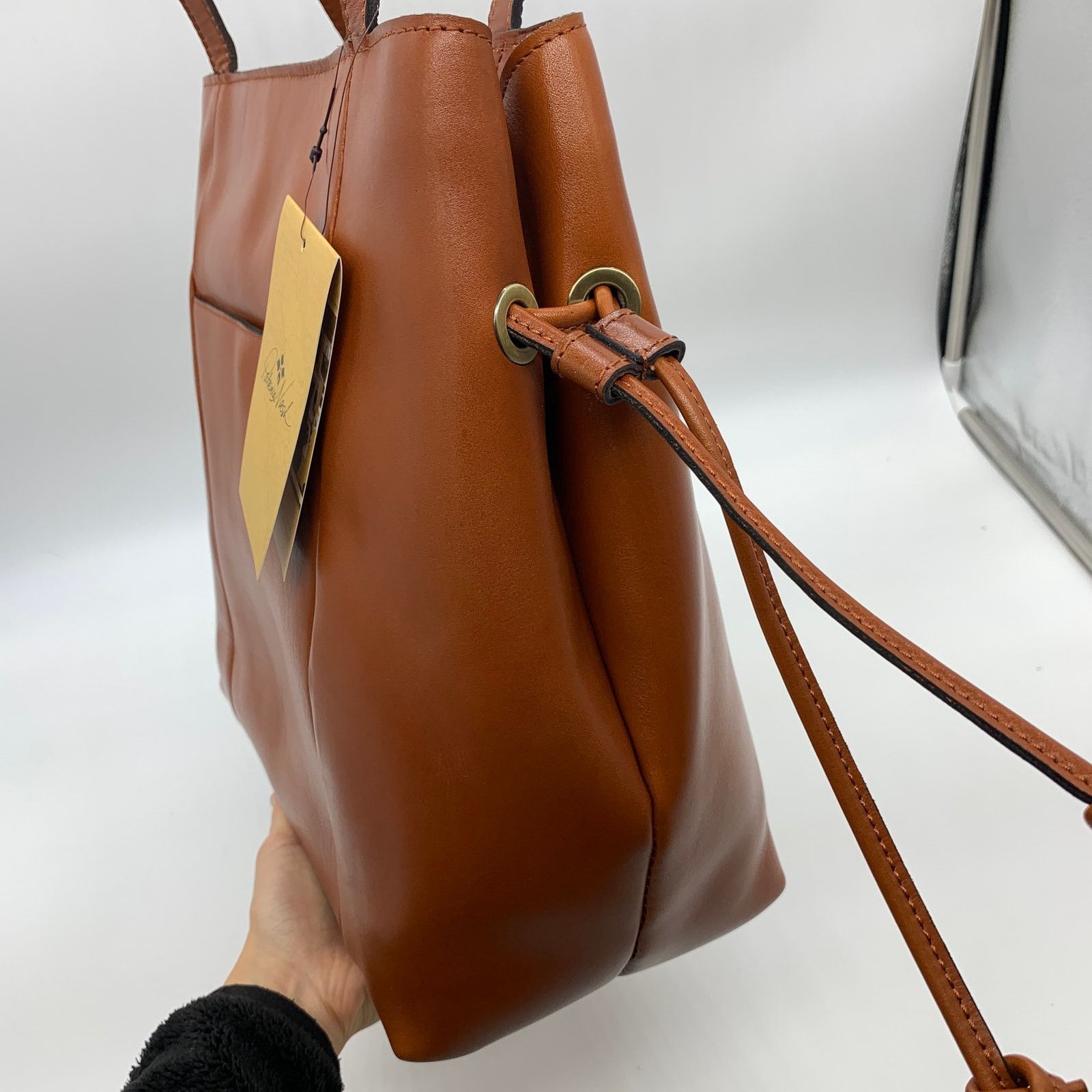Other Patricia Nash Everton Slouchy Tote Cinnamon Brown Leather Size ONE SIZE - 10 Thumbnail