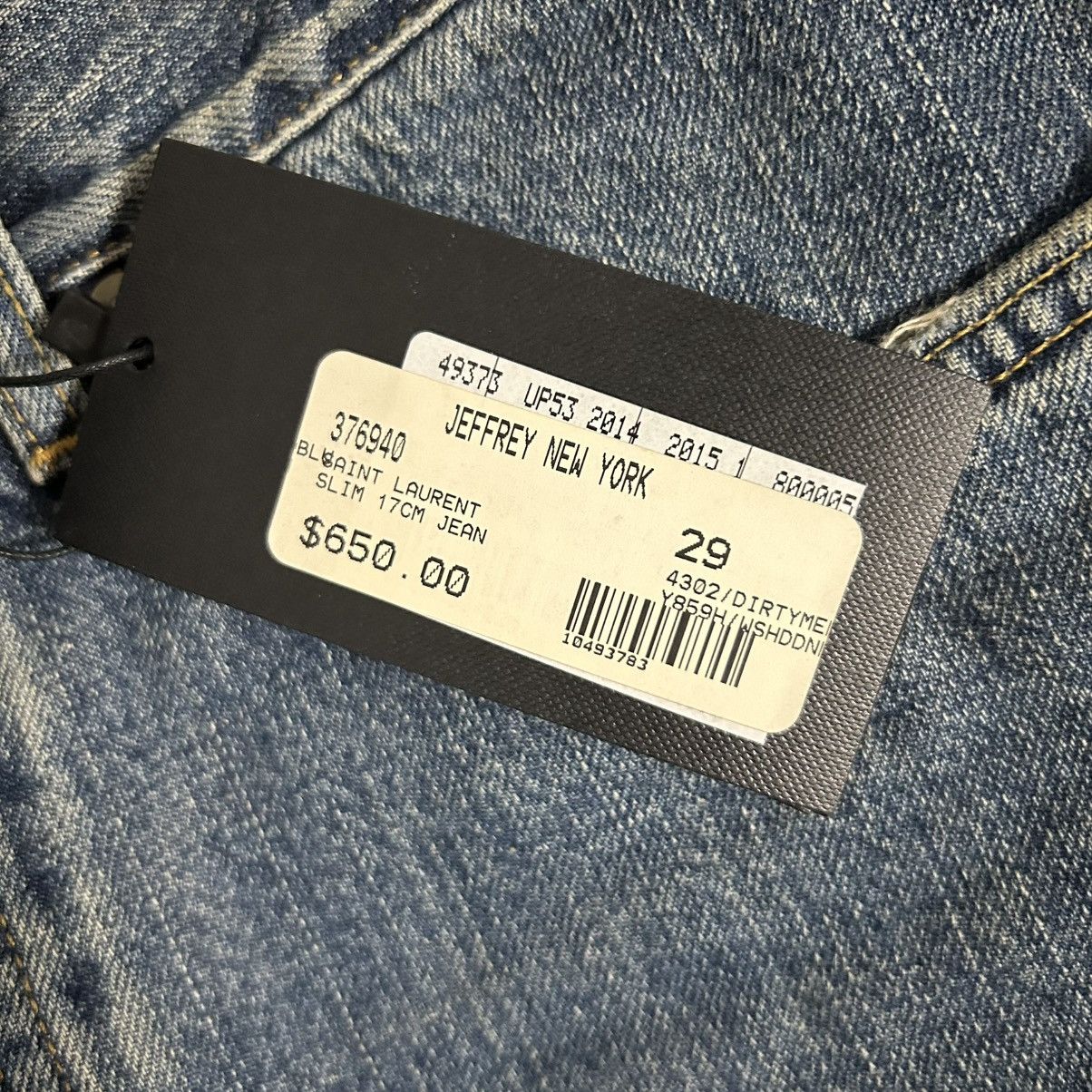 Hedi Slimane × Saint Laurent Paris New Saint Laurent D01 Slim Fit 2014 Jeans Size 29 Size US 29 - 6 Thumbnail