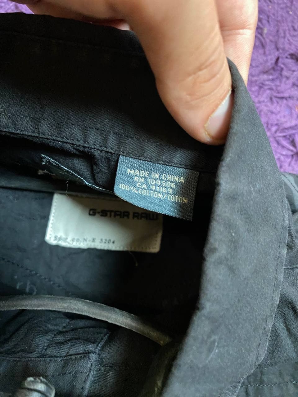 G-Star crazy Y2K GS3301 shirt black G-Star Raw Vintage big print Size US XL / EU 56 / 4 - 3 Thumbnail